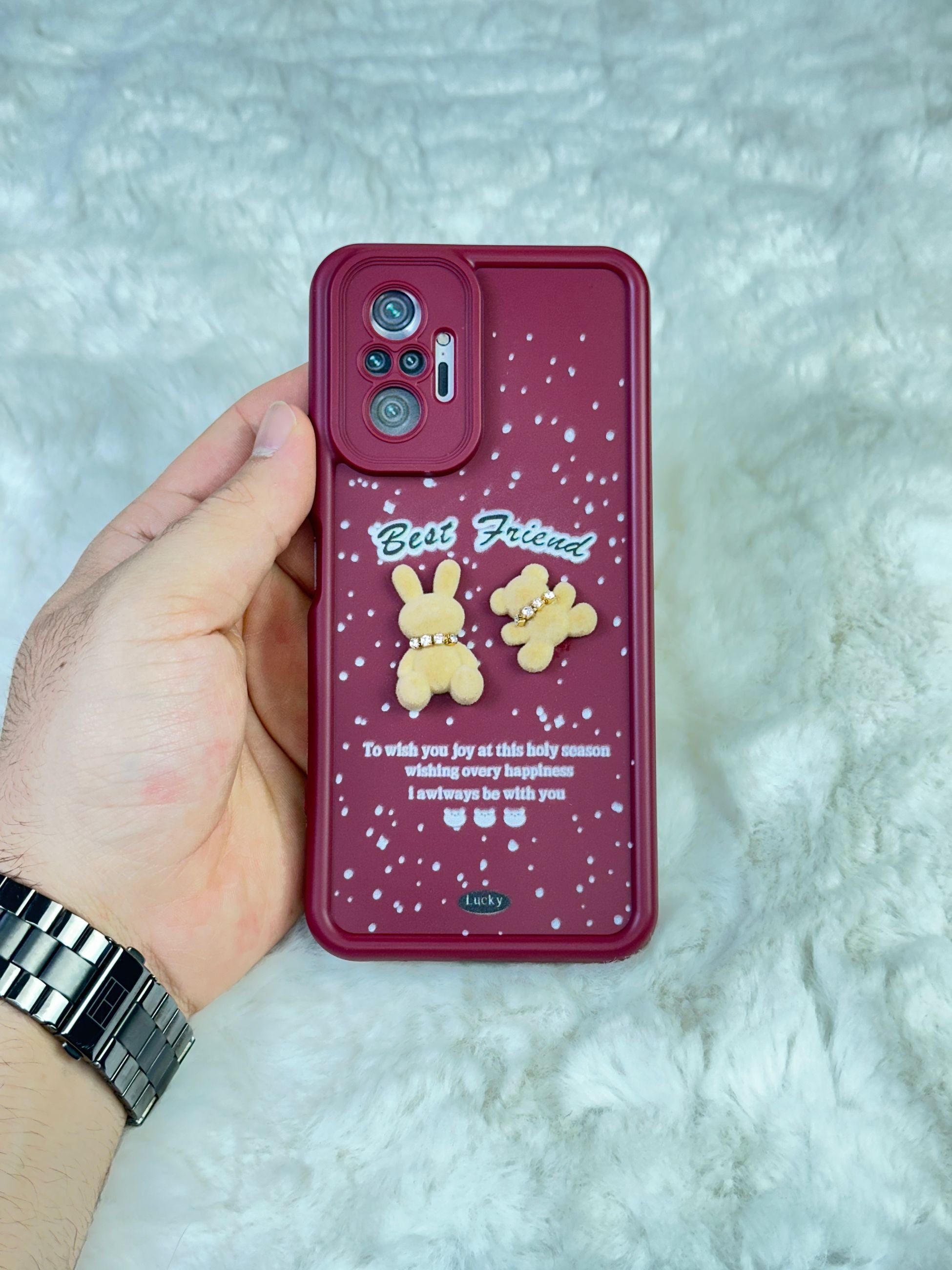 Xiaomi Redmi Note 10 Pro Minimalist Desenli Tatlı Pot Pourri Kılıf