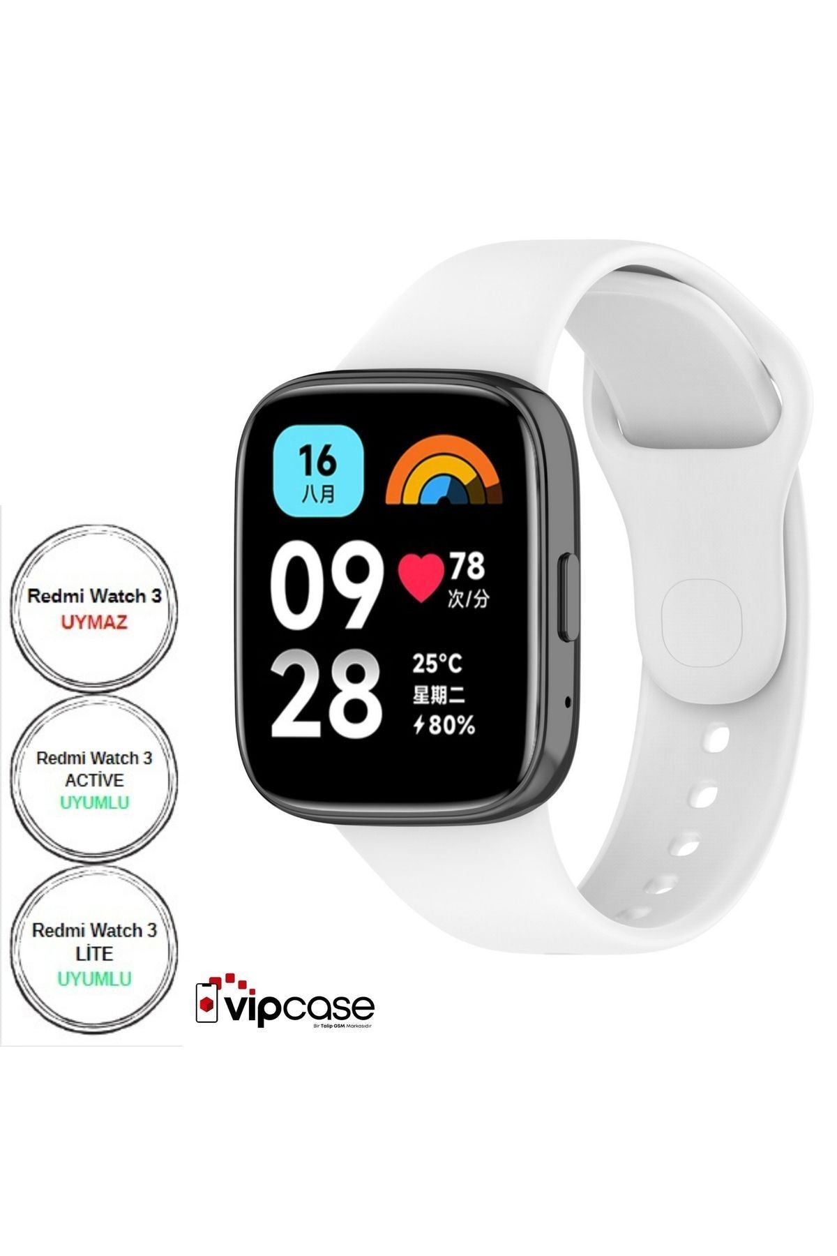 Xiaomi Redmi Watch 3 Active Akıllı Saat Bileklik Silikon Kordon - Watch 3 Lite Ile Uyumlu