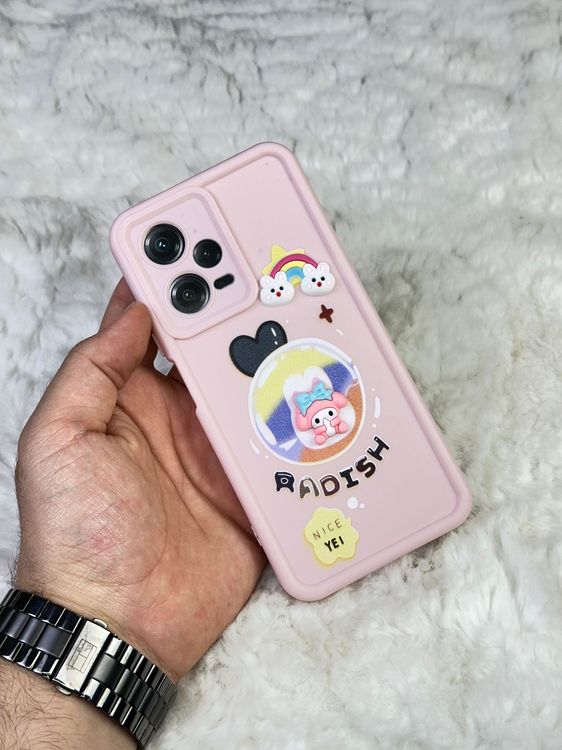 Xiaomi Redmi Note 12 Pro 5G Minimalist Desenli Tatlı Pot Pourri Kılıf