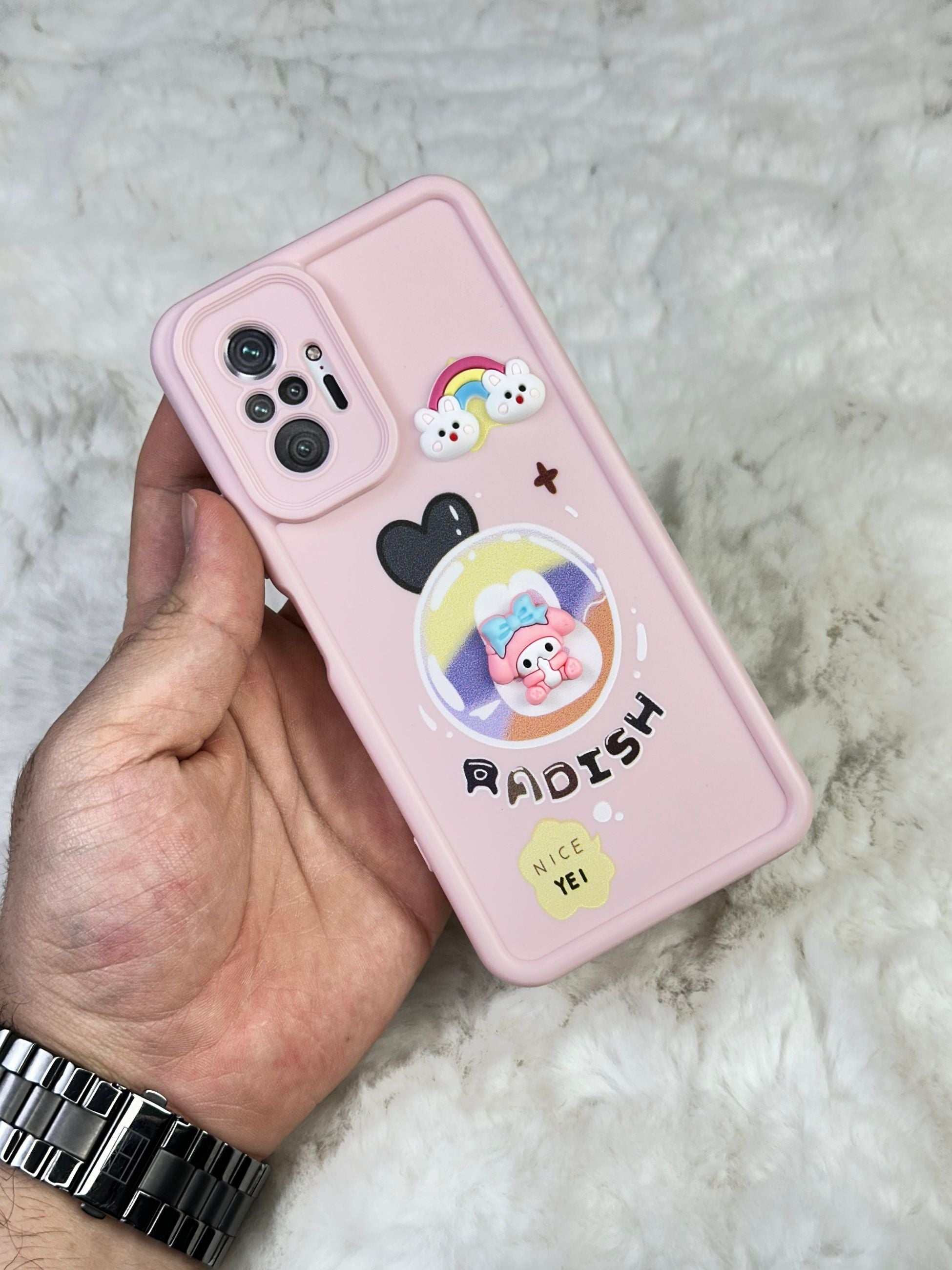 Xiaomi Redmi Note 10 Pro Minimalist Desenli Tatlı Pot Pourri Kılıf