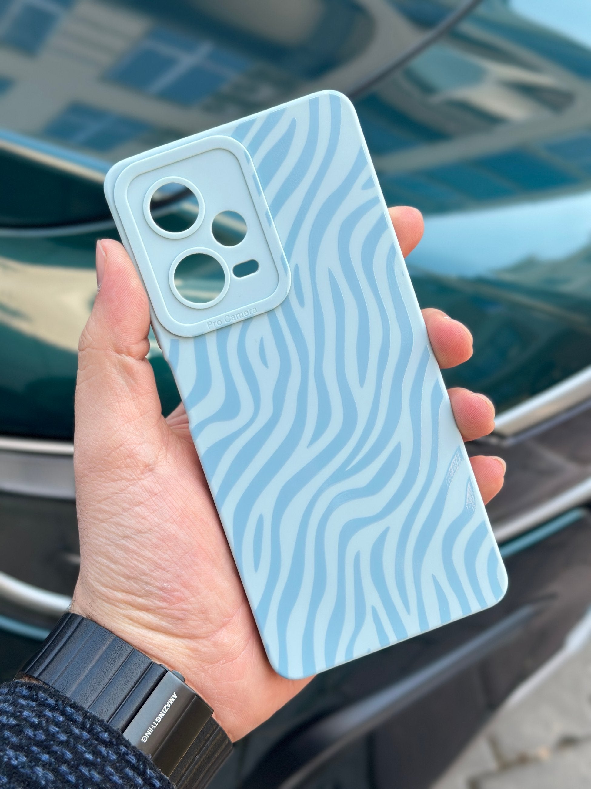 Redmi Note 12 Pro 5G Renkli Zebra Desenli İçi Kadife Lansman Zebra Kılıf