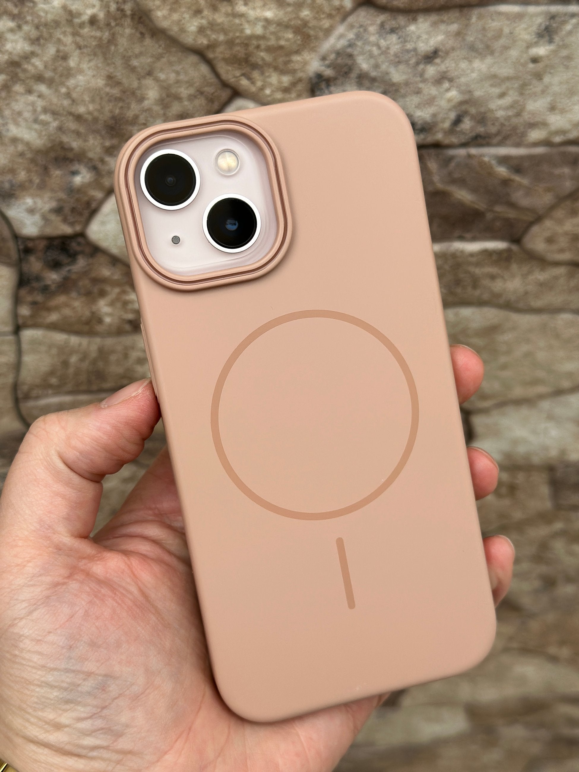 iPhone 13 Magsafe Özellikli Minimal Dizaynlı Kamera Çıkıntılı Ruzo Kılıf