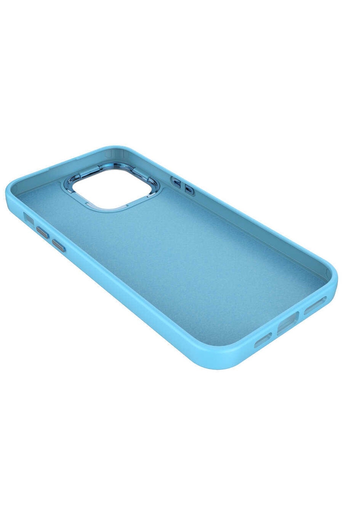 iPhone 14 Pro Max Kılıf Içi Kadife Parlak Detaylı Pastel Silikon Ruby Kılıf