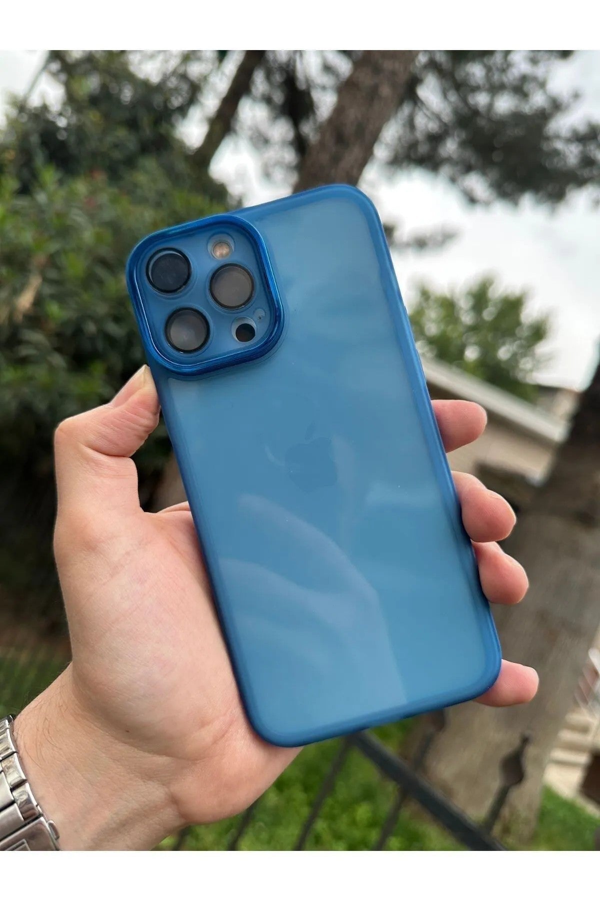 iPhone 13 Pro Kamera Korumalı Transparan Berry Kılıf