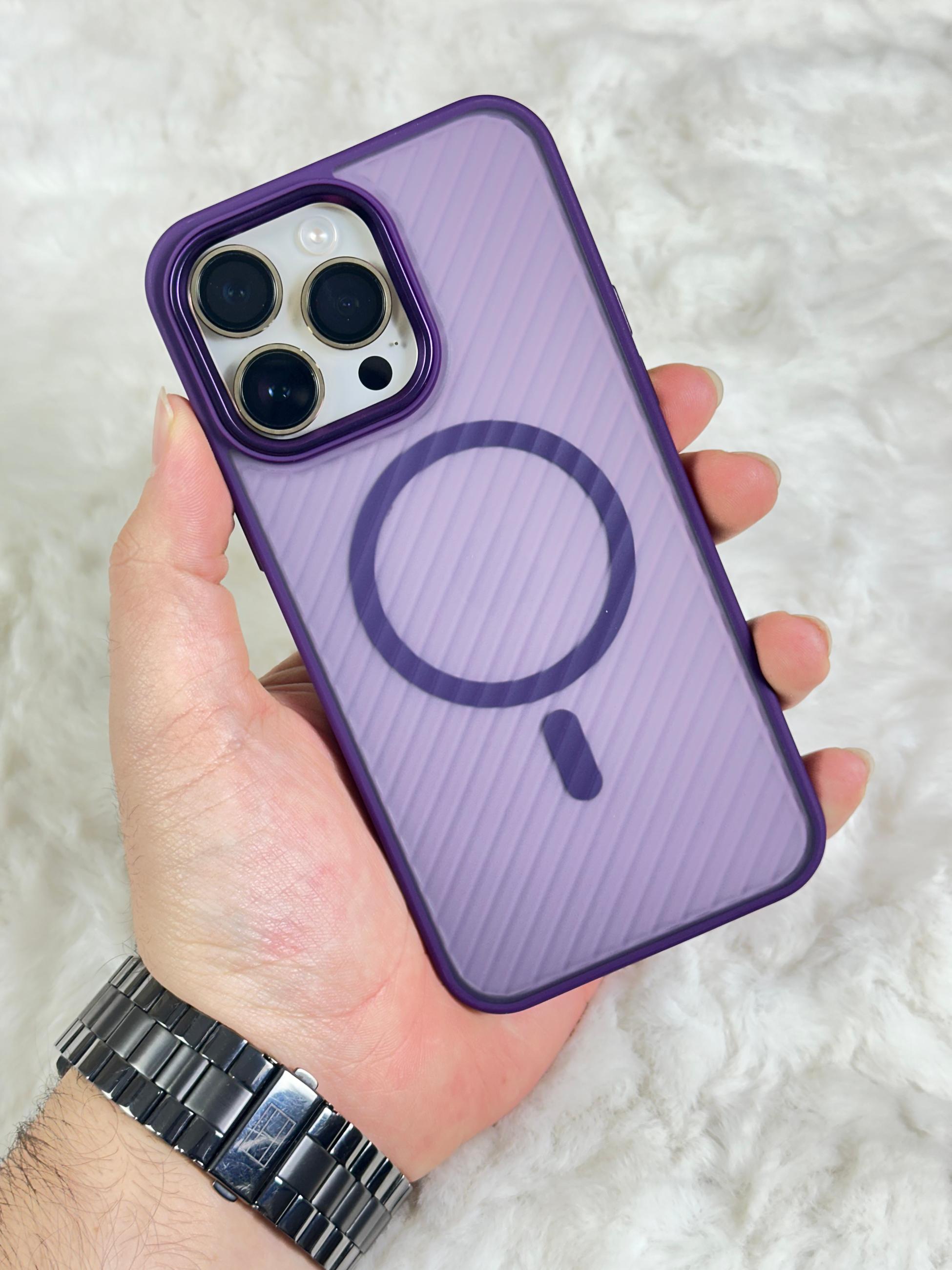 iPhone 14 Pro Max Magsafe Özellikli Kamera Çıkıntılı Yanları Silikon Line Kılıf