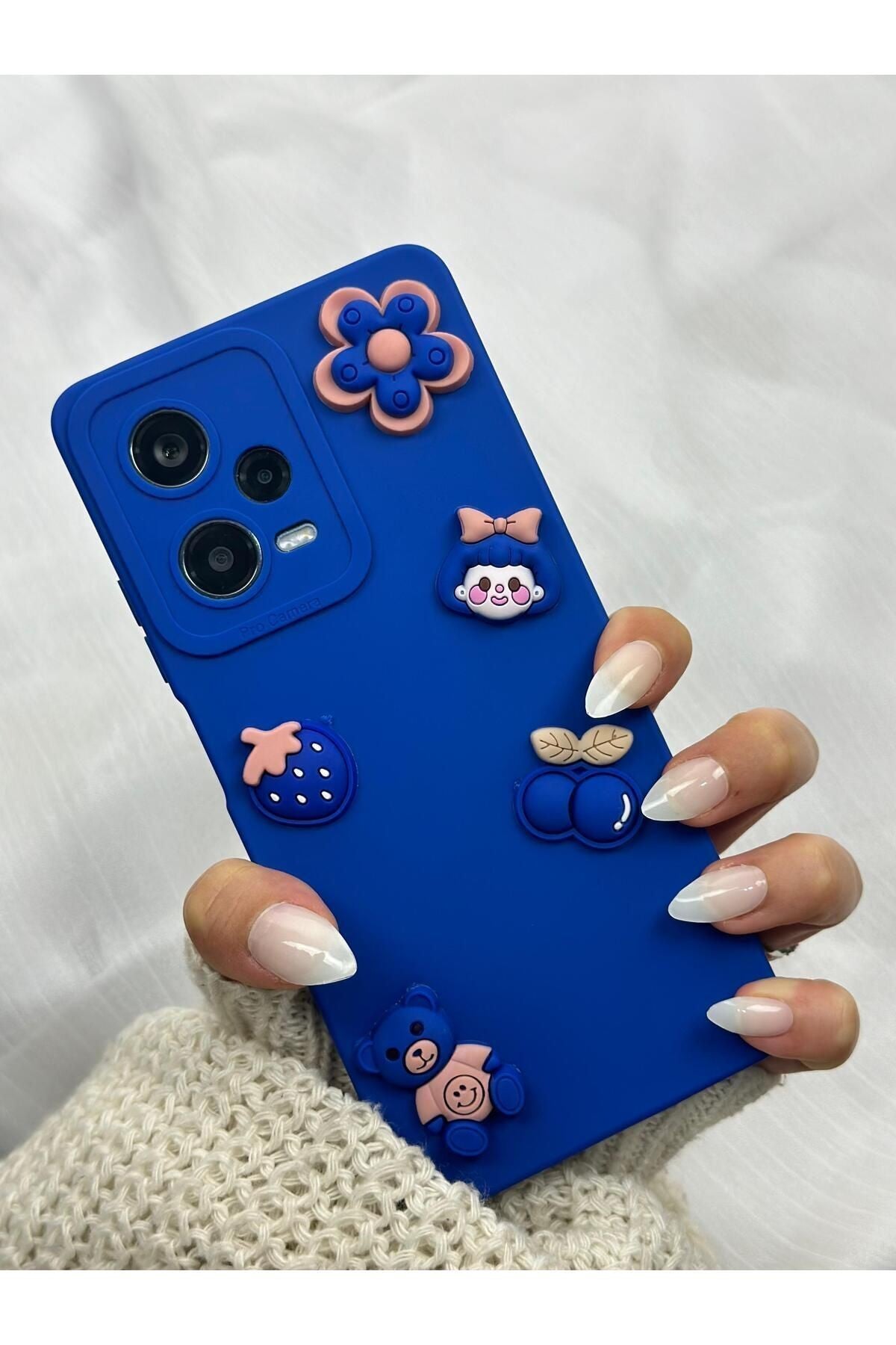 Xiaomi Redmi Note 12 Pro 5g Sweet Ayıcıklı 3 Boyutlu Tatlı Kiraz Desenli Toy Bear Kılıf