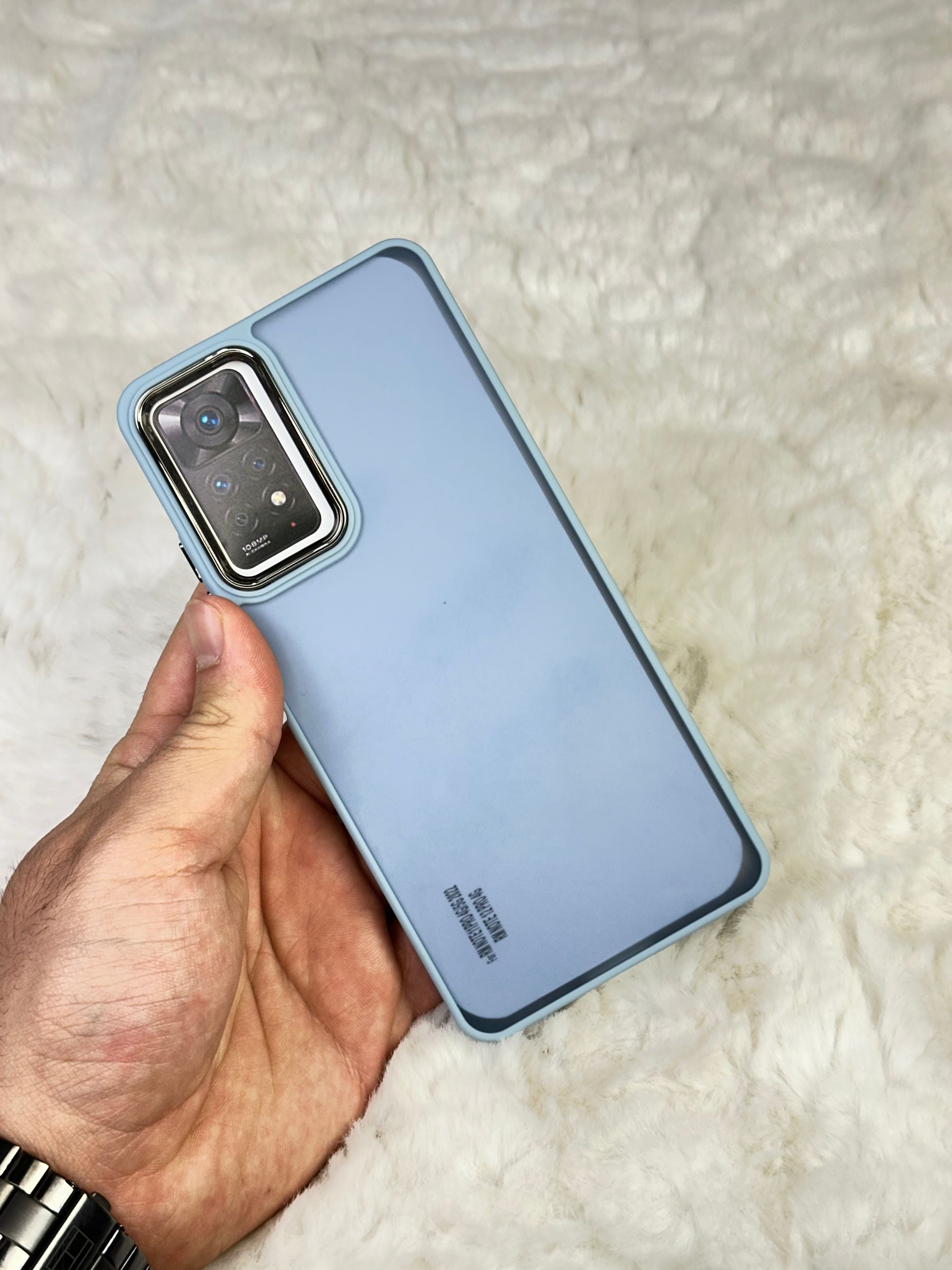 Xiaomi Note 11 Pro Arkası Buzlu Şeffaf Hassas Düğme Kamera Çıkıntılı Sert Mat Perfect