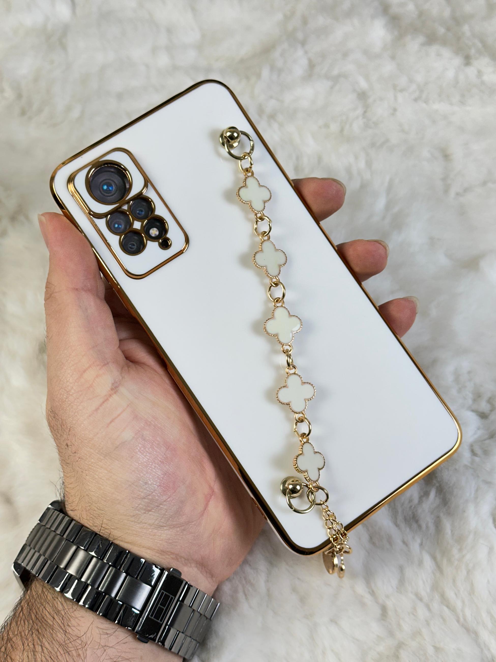 Xiaomi Redmi Note 11 Pro Gold Kenarlı Parlak Kamera Korumalı Elçek Kılıf