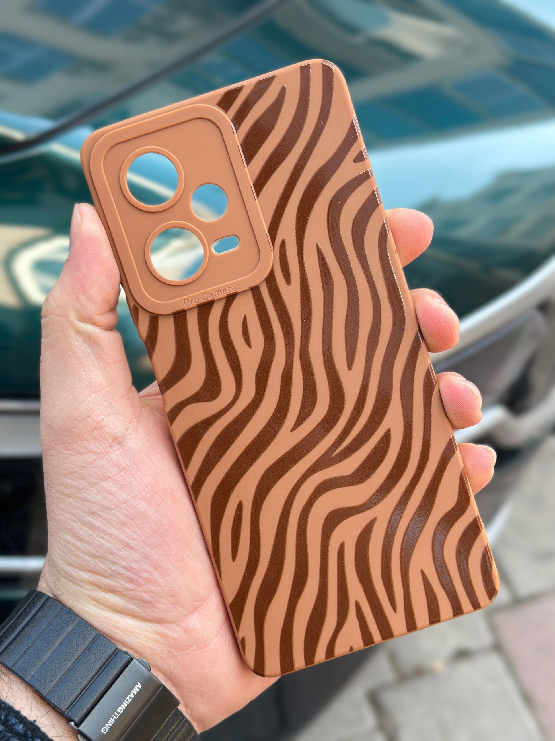 Redmi Note 12 Pro 5G Renkli Zebra Desenli İçi Kadife Lansman Zebra Kılıf