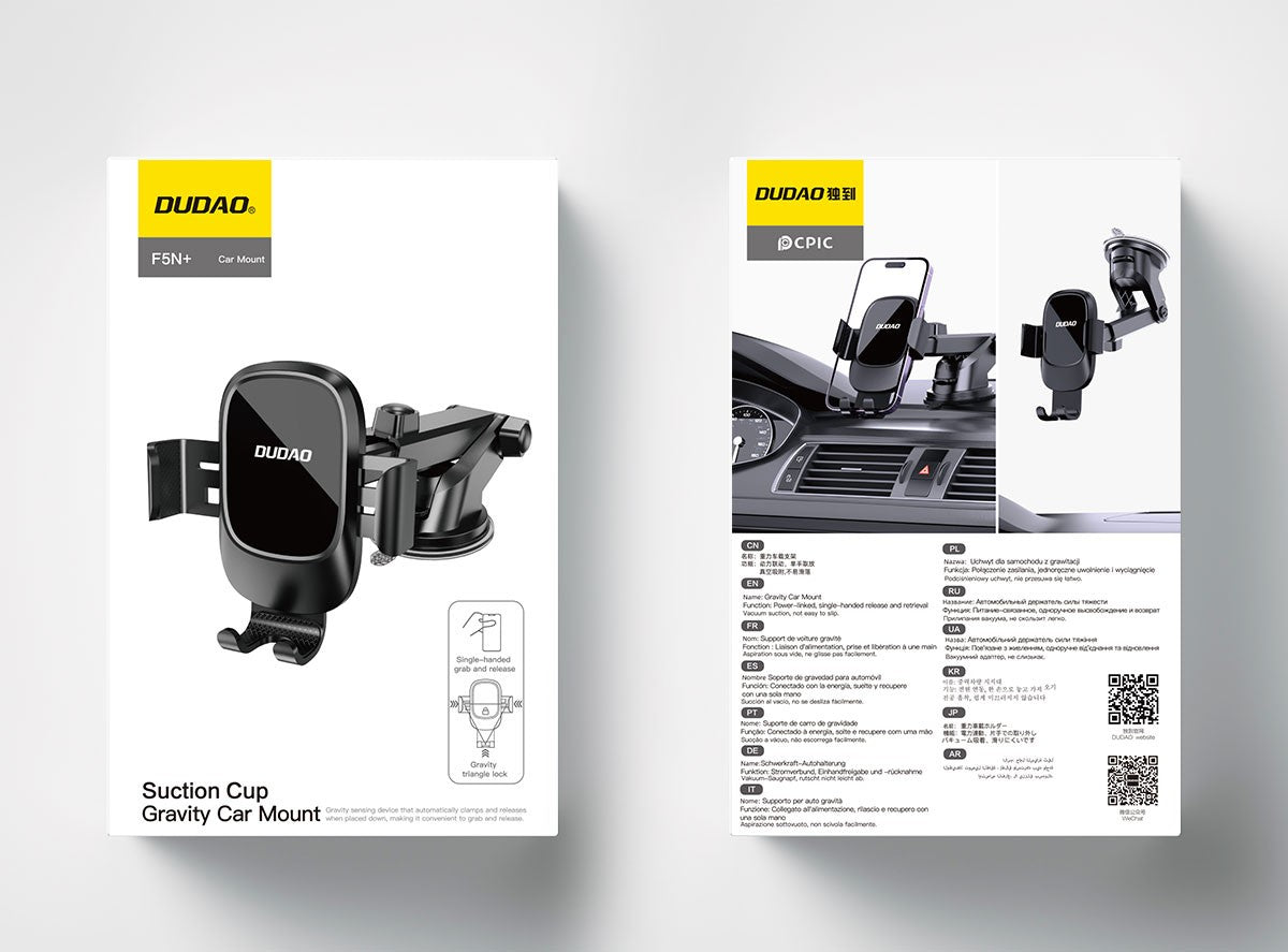DUDAO F5N+ Araç İçi Telefon Tutucu - Araç İçi Göğüslüğe Yapıştırmalı