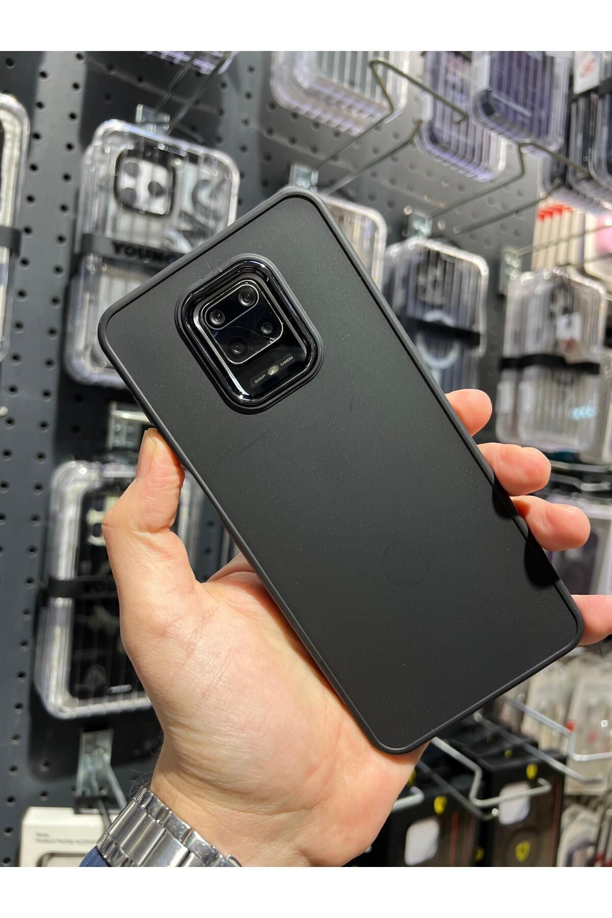 Redmi Note 9 Pro Ve Redmi Note 9s Uyumlu Parlak Metal Detaylı Kolay Basmalı Lansman Silikon Ruby