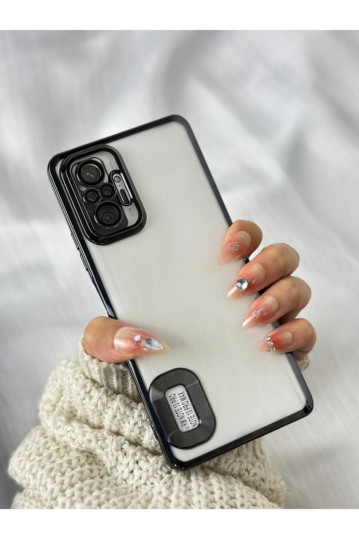 Xiaomi Redmi Note 10 / 10s Uyumlu Logo Detaylı Kenarları Renkli Kamera Korumalı Luxury Megavip Kılıf