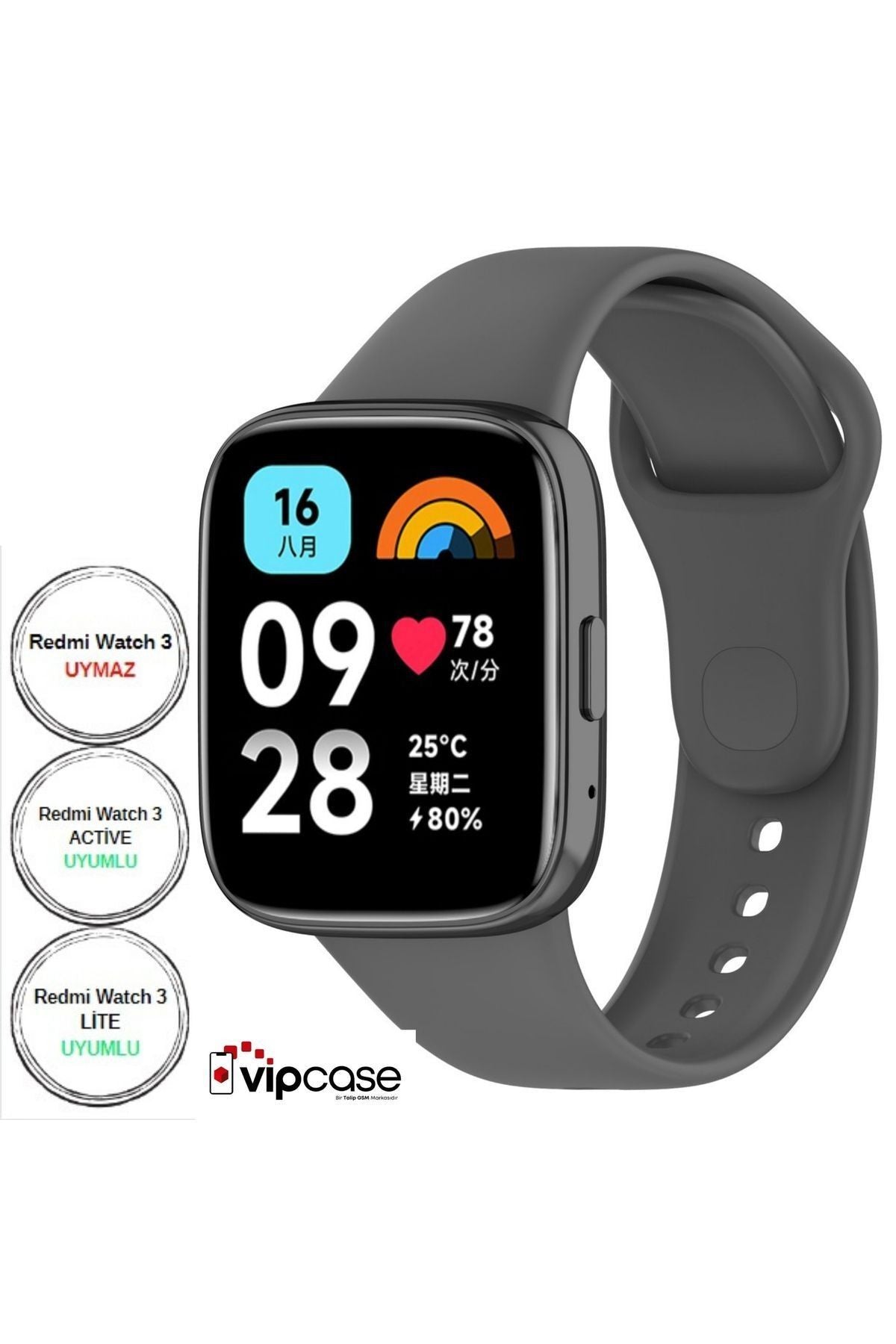 Xiaomi Redmi Watch 3 Active Akıllı Saat Bileklik Silikon Kordon - Watch 3 Lite Ile Uyumlu