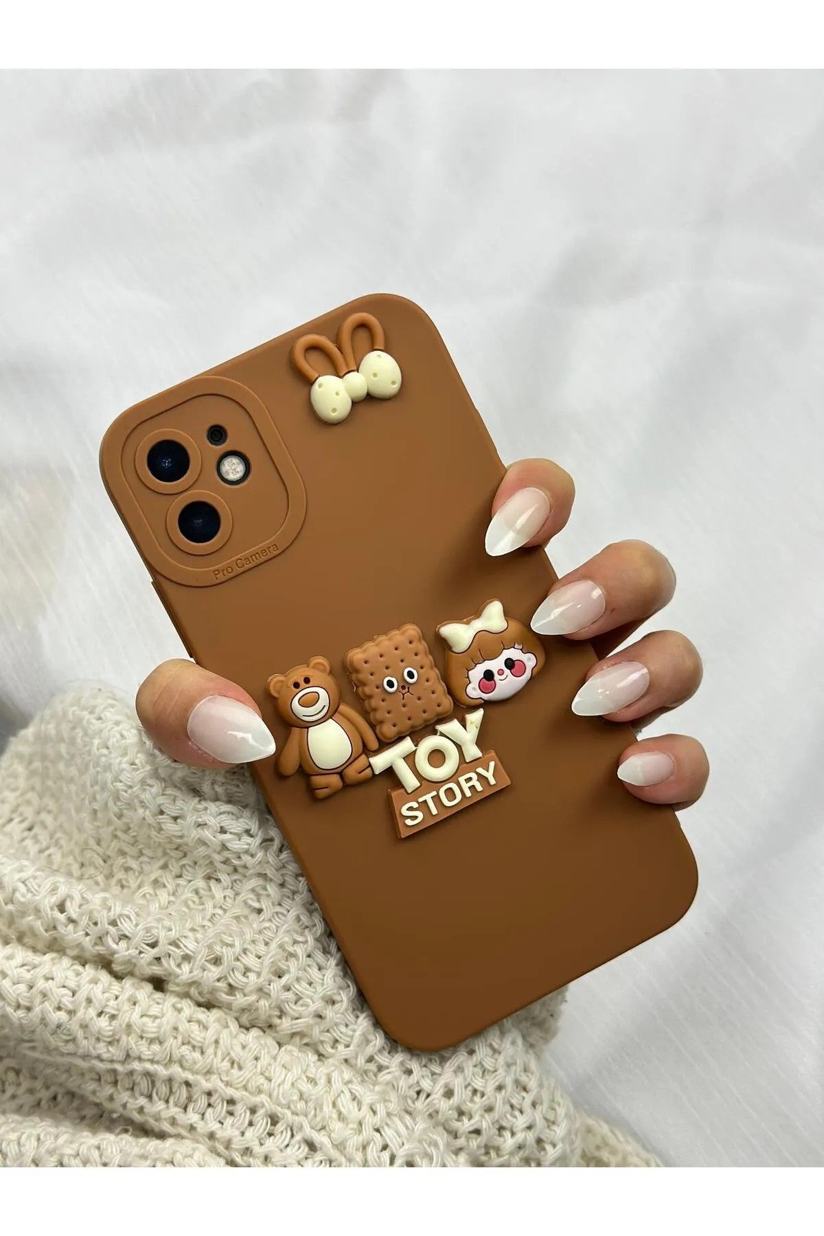 Apple iPhone 11 Ayıcık Desenli Sevimli Silikon Lansman Toy-Bear Kılıf