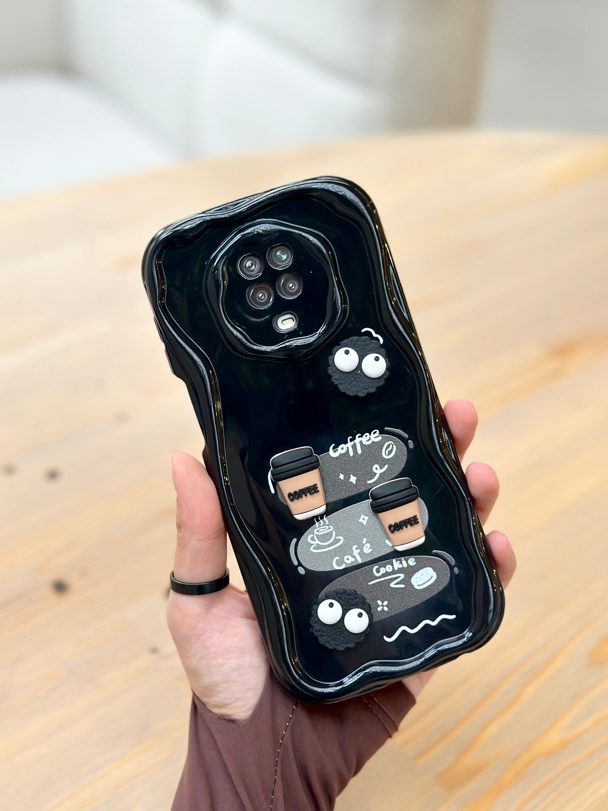 Xiaomi Redmi Note 9 Pro Kurabiye Desenli 3 Boyutlu Şirin Parlak Tasarım Cookie Kılıf