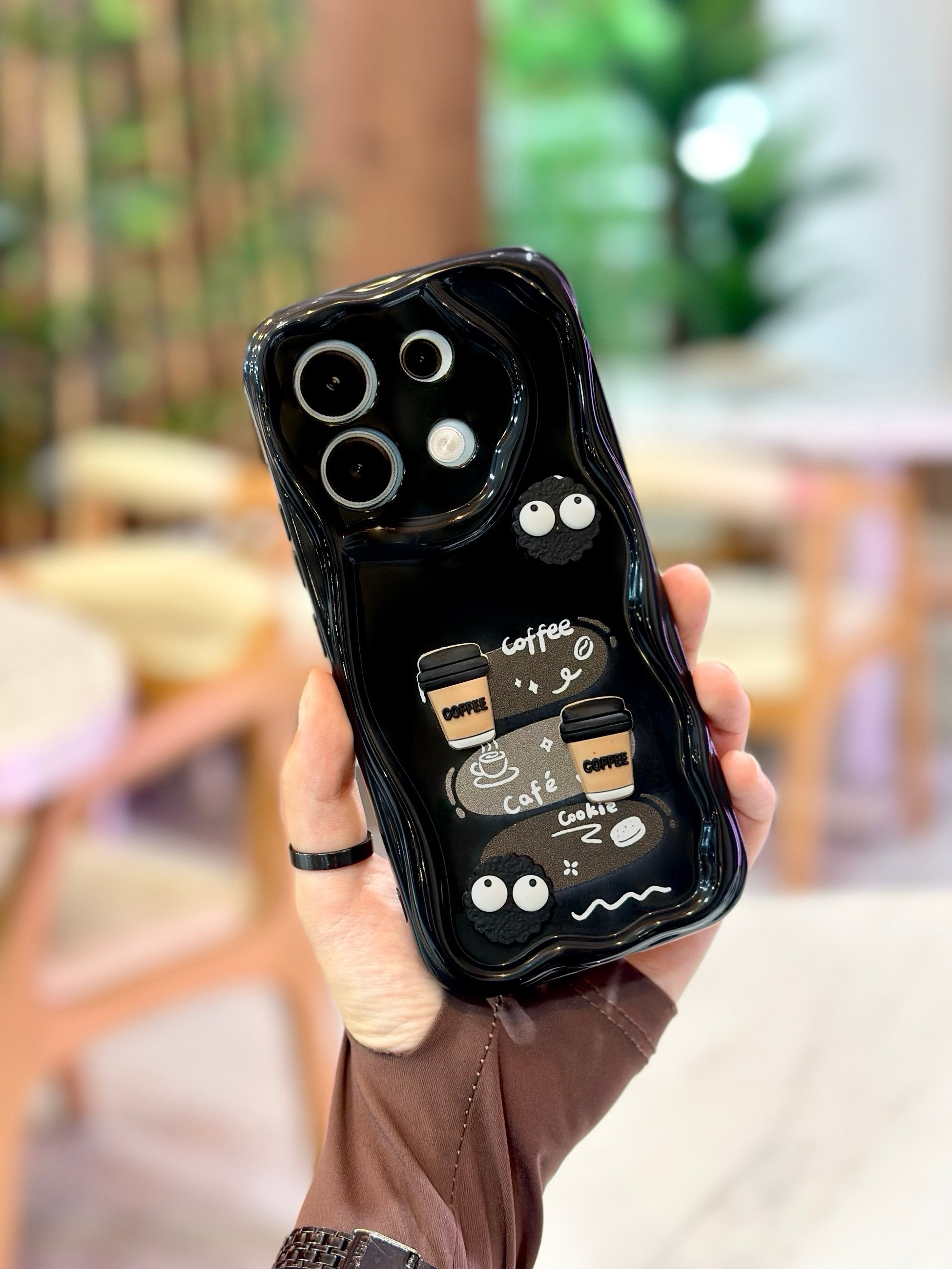 Xiaomi Redmi Note 13 Pro 4G Kurabiye Desenli 3 Boyutlu Şirin Parlak Tasarım Cookie Kılıf