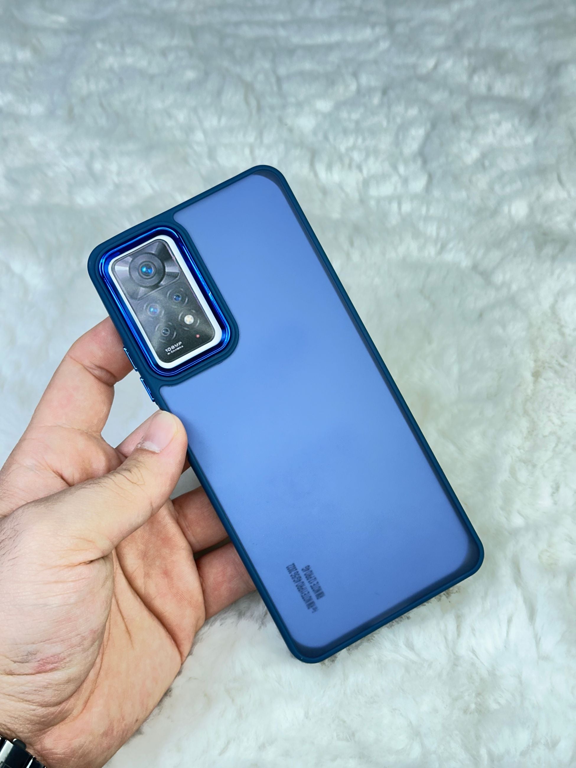 Xiaomi Note 11 Pro Arkası Buzlu Şeffaf Hassas Düğme Kamera Çıkıntılı Sert Mat Perfect