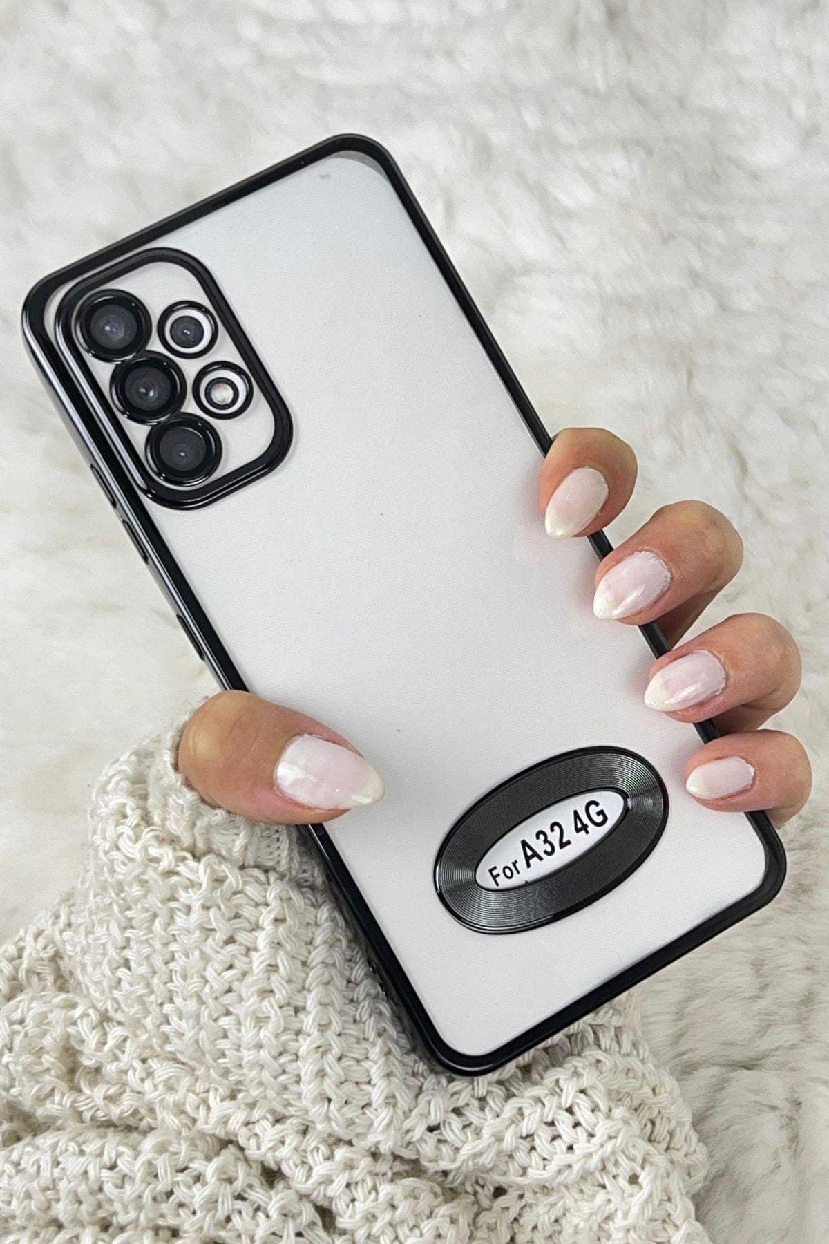 Samsung A32 4g Kılıf Logo Detaylı Kenarları Renkli Kamera Korumalı Luxury Megavip Kılıf