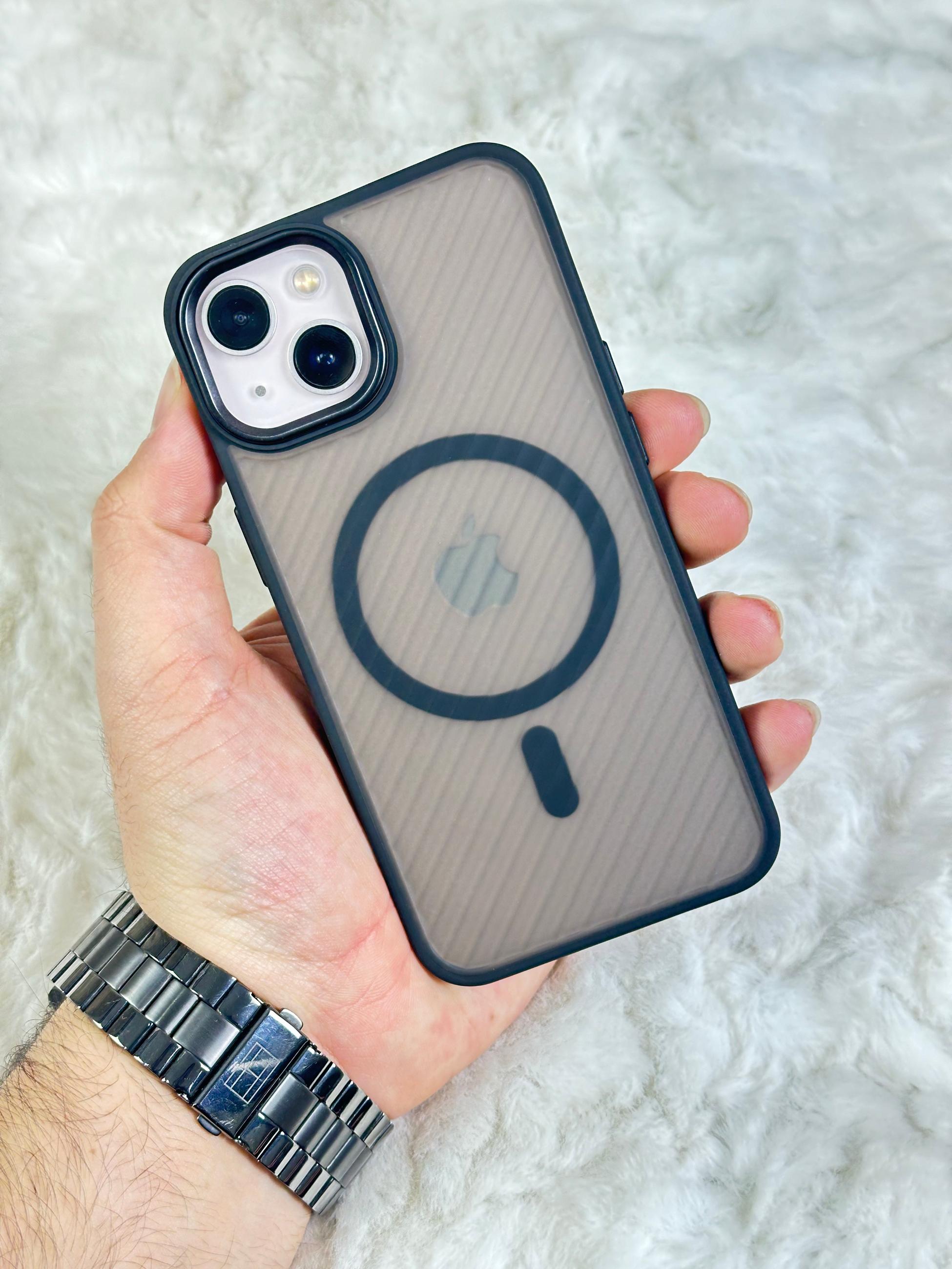 iPhone 13 Magsafe Özellikli Kamera Çıkıntılı Yanları Silikon Line Kılıf