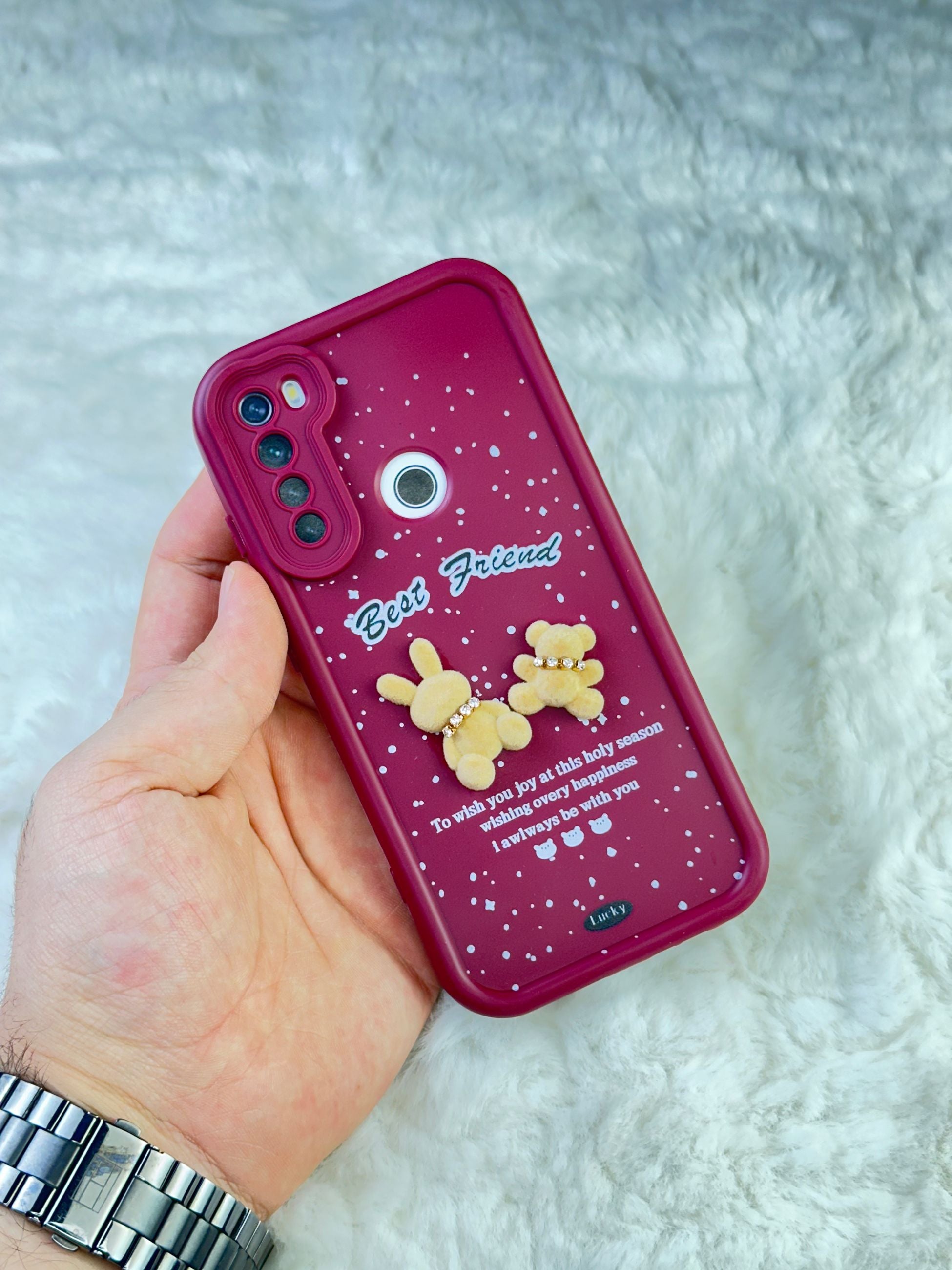 Xiaomi Redmi Note 8 Minimalist Desenli Tatlı Pot Pourri Kılıf