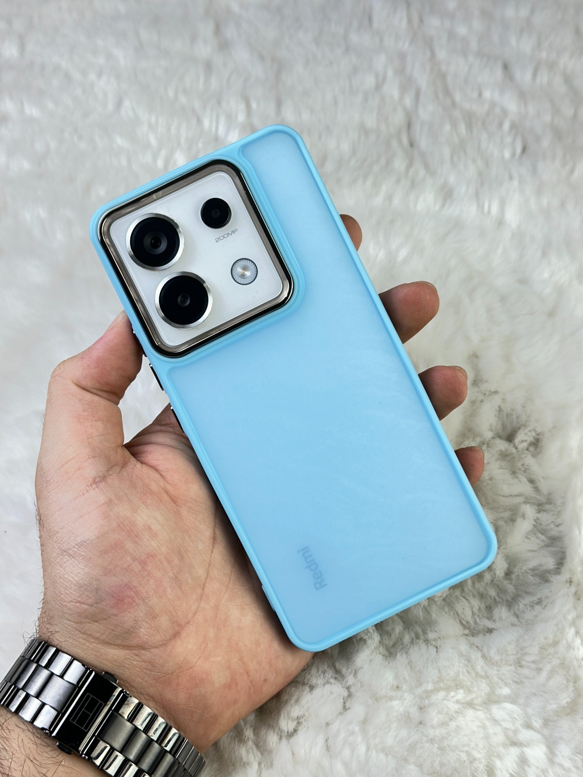 Xiaomi Redmi Note 13 Pro 4G Arkası Buzlu Şeffaf Hassas Düğme Kamera Çıkıntılı Sert Mat Perfect