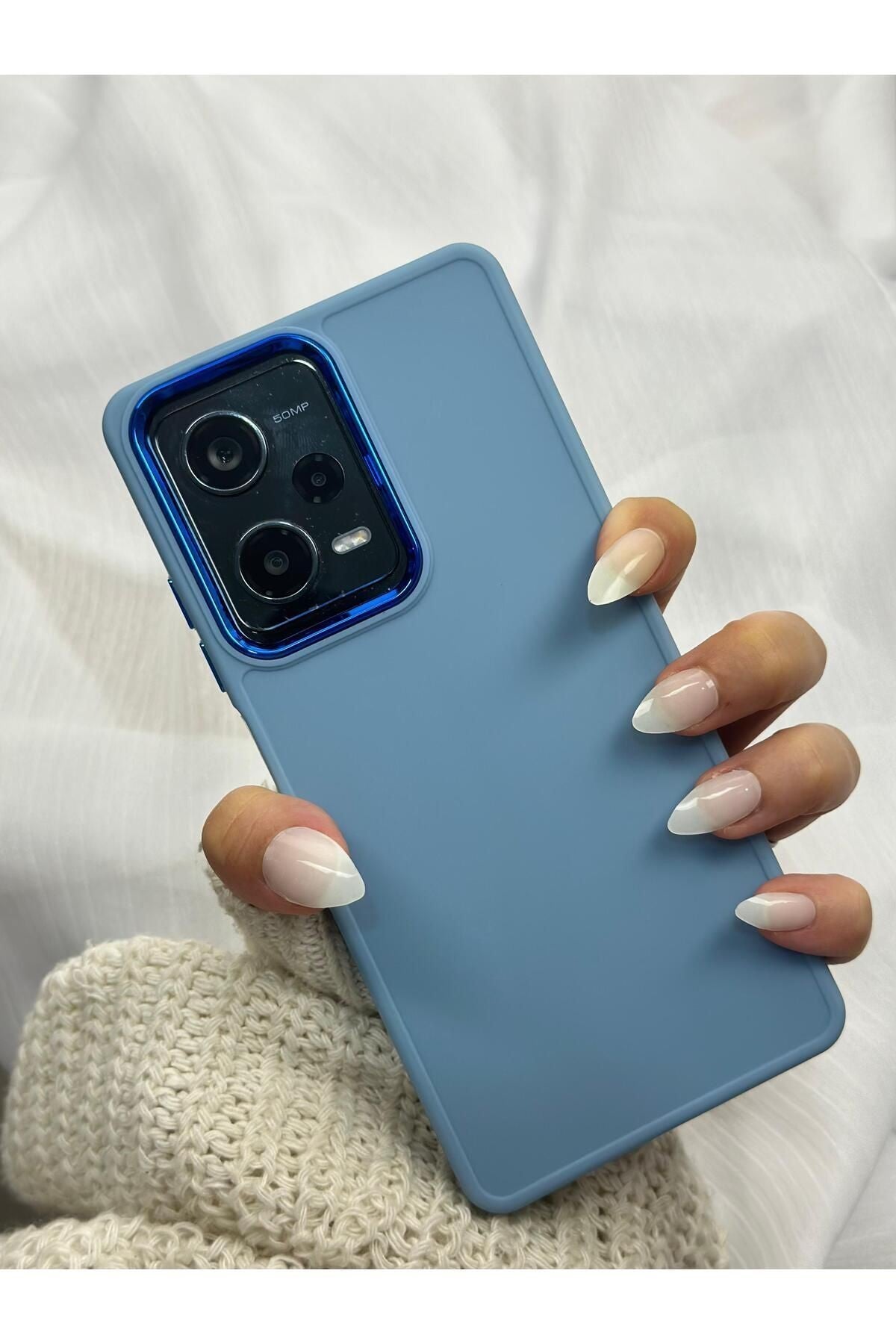 Xiaomi Redmi Note 12 Pro 5g Parlak Metal Detaylı Pastel Silikon Lansman Ruby Kılıf