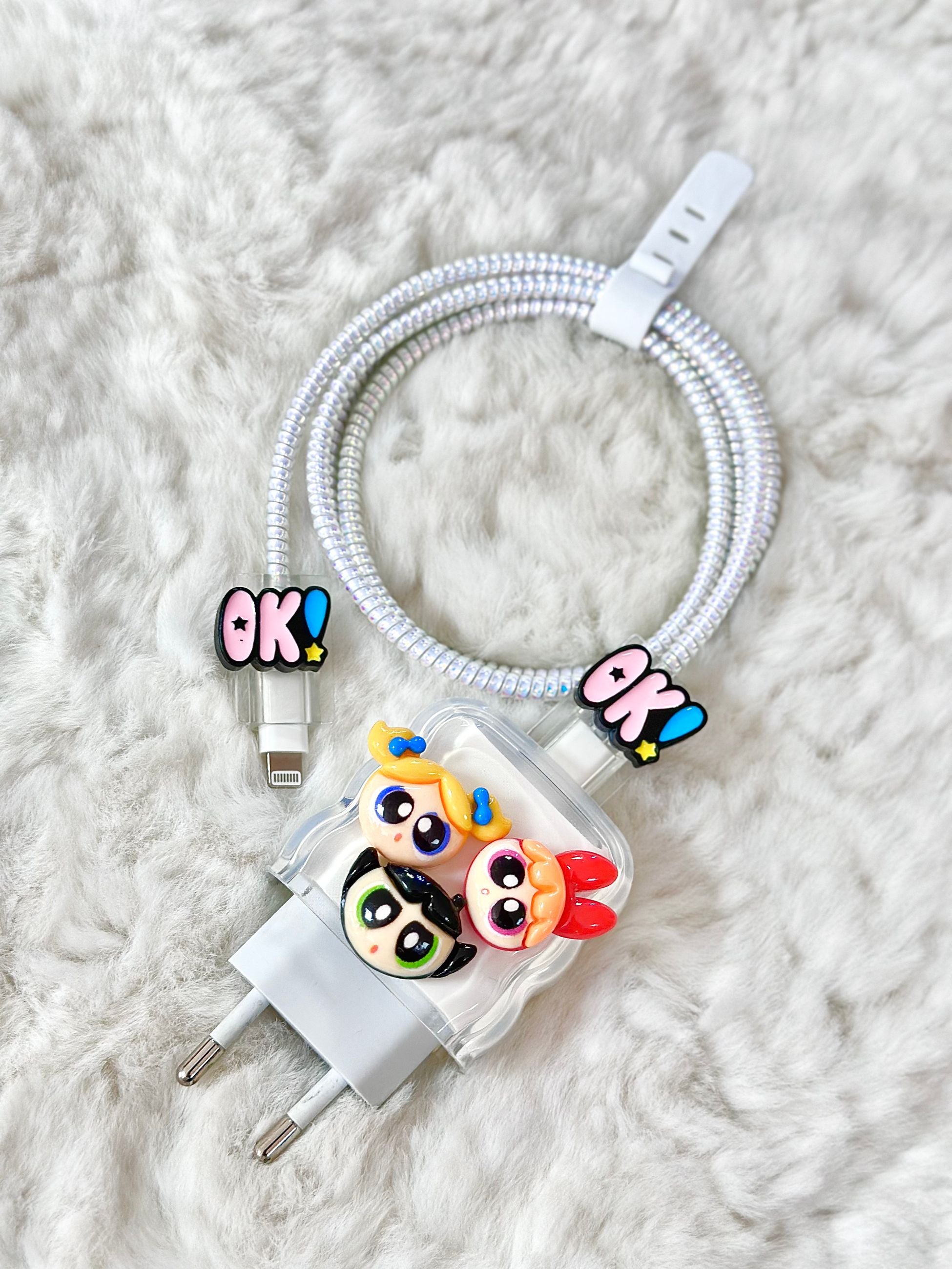 iPhone 18W/20W Uyumlu Şarj Kılıfı Power Puff Girl