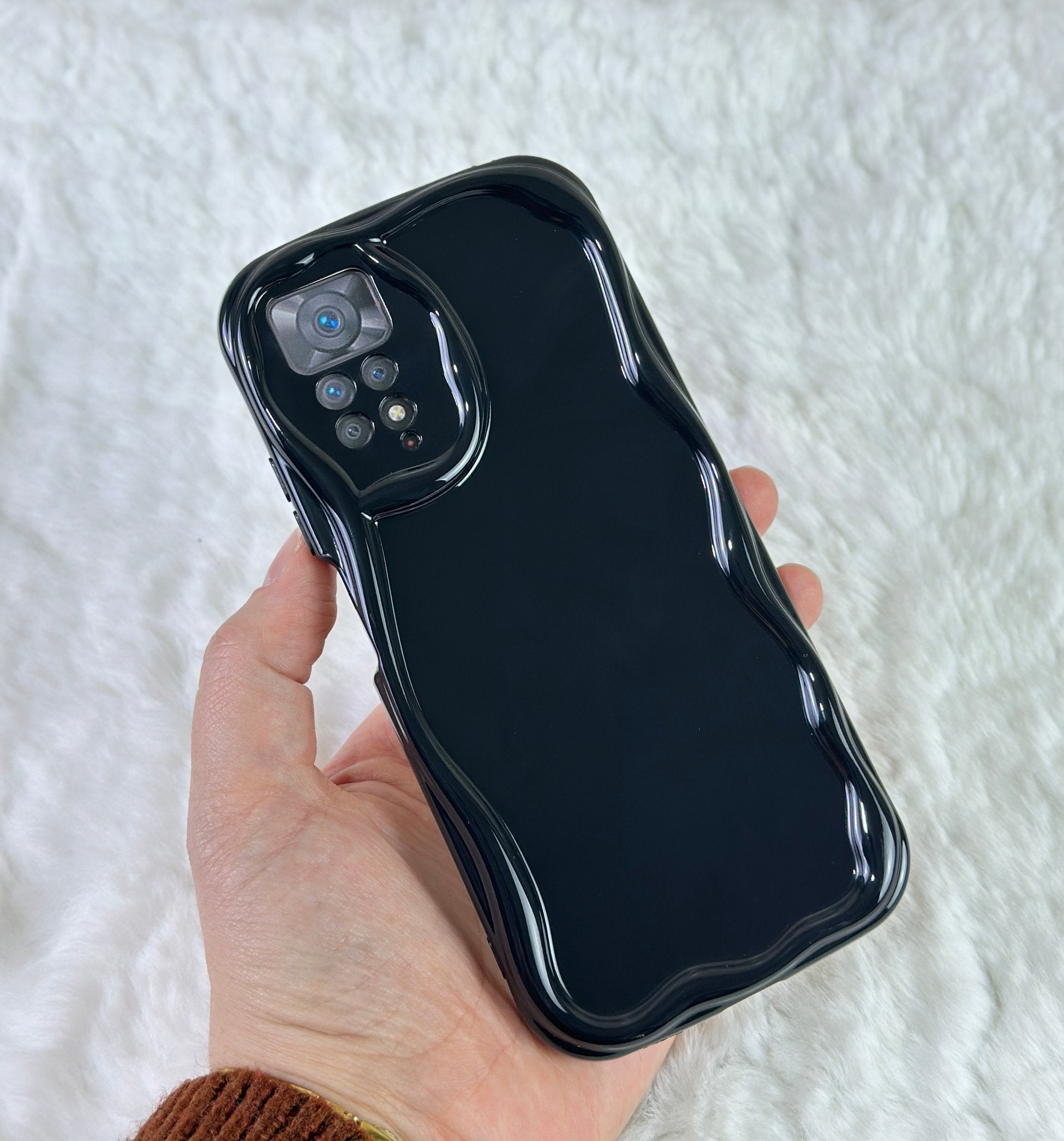 Redmi Note 11 Pro Kenarları Dalga Detaylı Kamera Korumalı Conn Kılıf