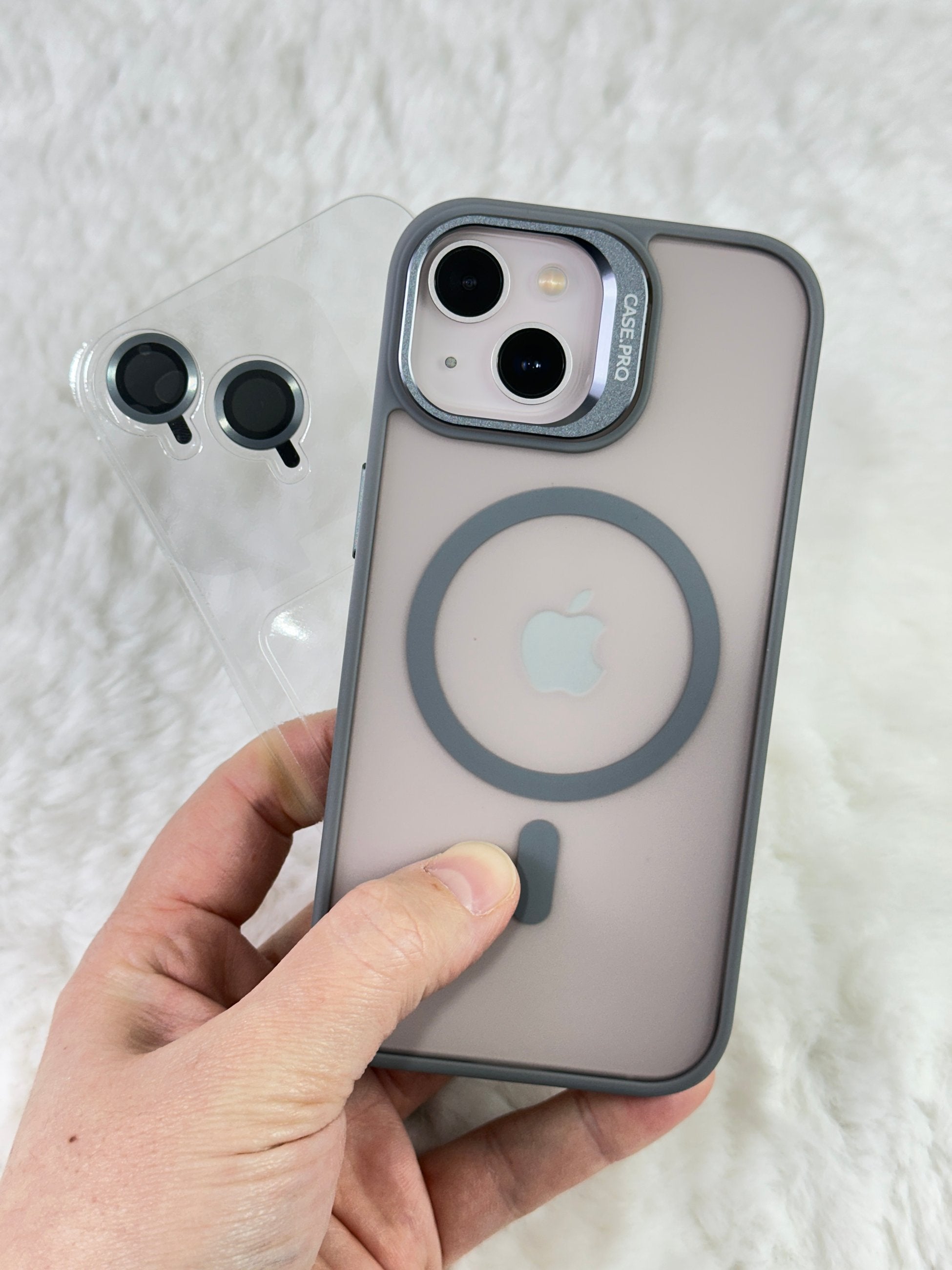 iPhone 15 Lens Koruyucu Hediyeli Magsafe Özellikli Stand Olabilen Wonder Kılıf