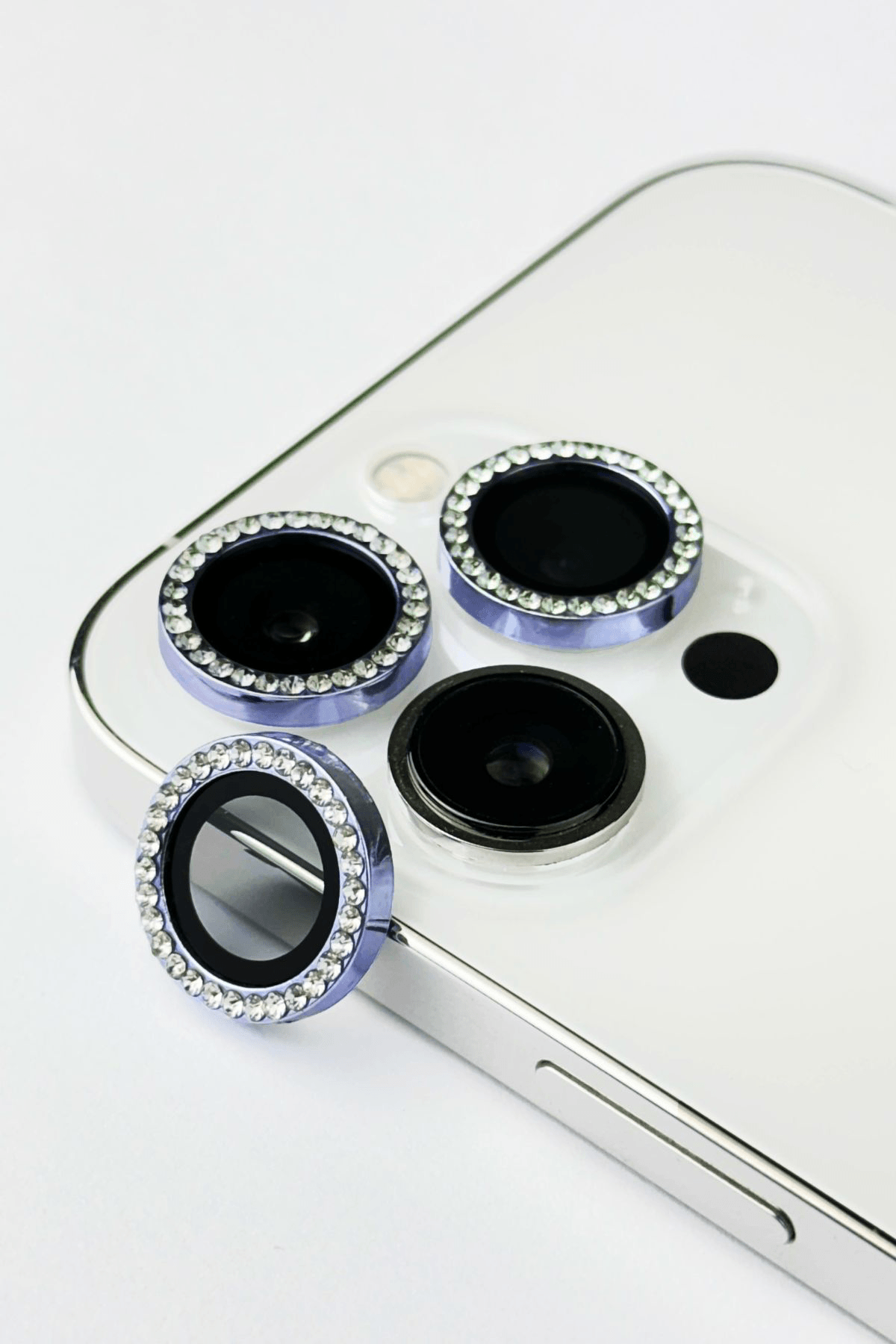 iPhone 11 Pro Uyumlu Swarovski Taşlı Kamera Lens Koruyucu