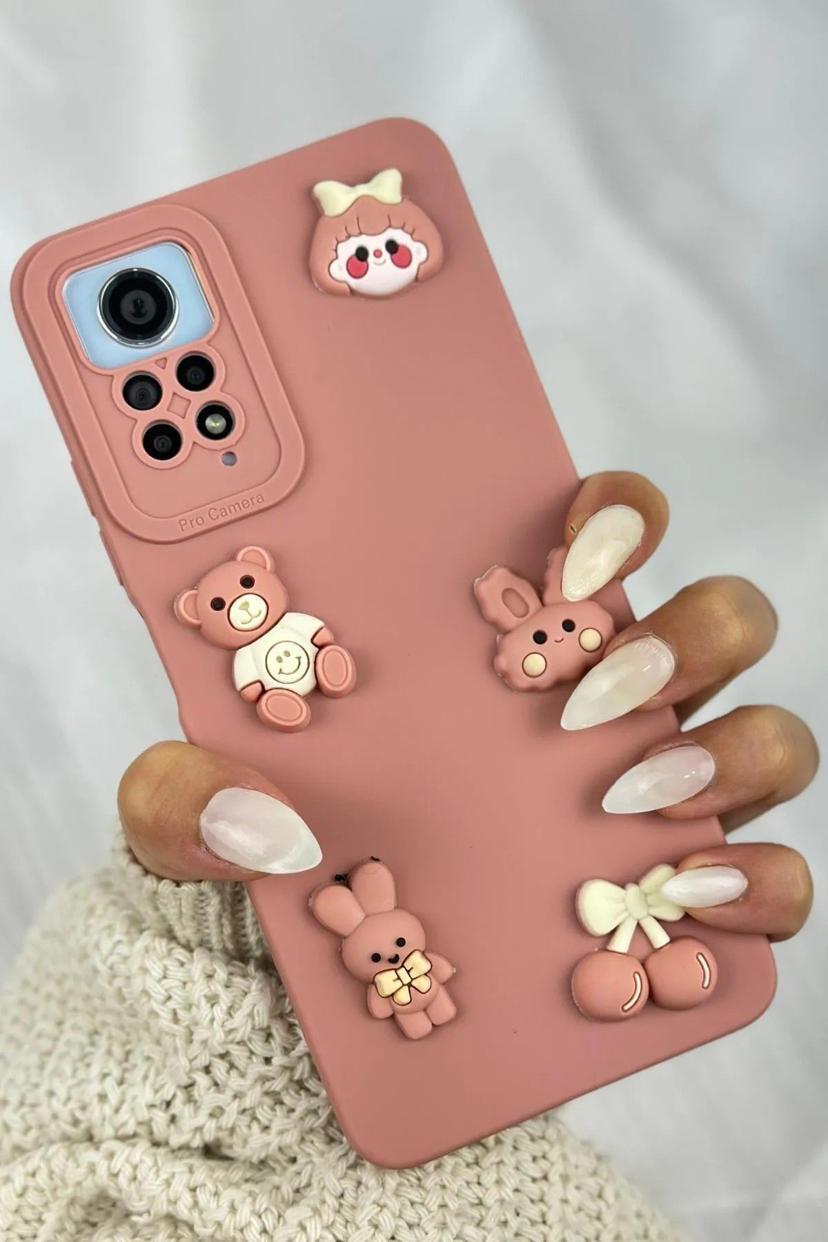 Redmi Note 11 Pro Uyumlu Ayıcık Desenli Sevimli Silikon Lansman TOY BEAR Kılıf