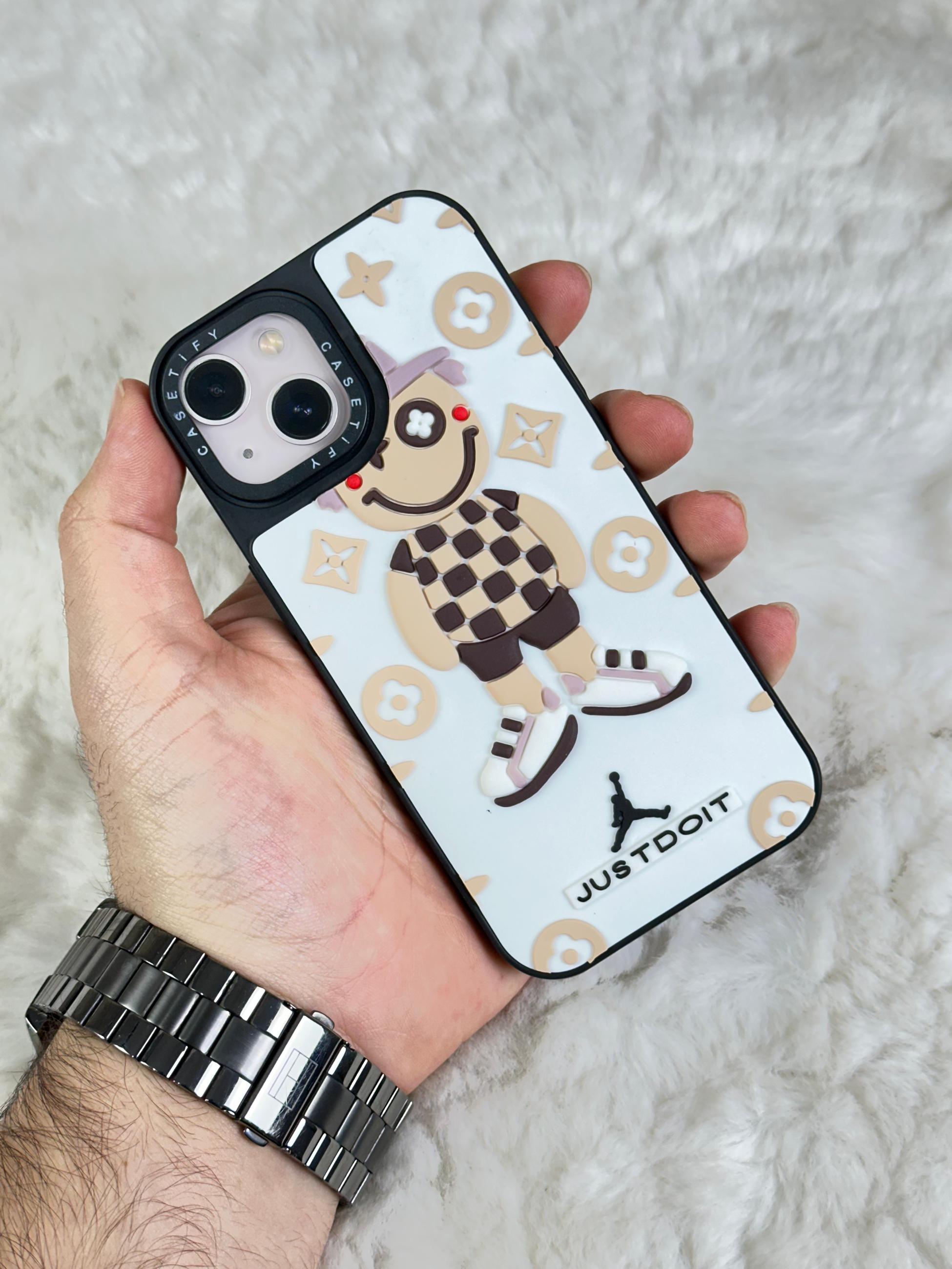 iPhone 14 Stylish Kabartmalı Kılıf