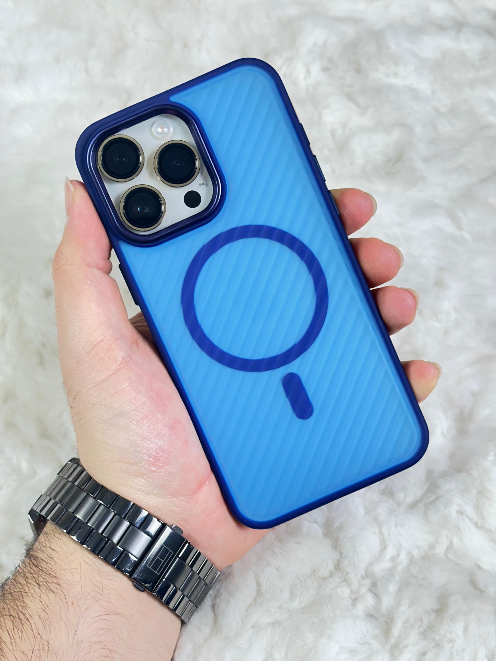 iPhone 15 Pro Max Magsafe Özellikli Kamera Çıkıntılı Yanları Silikon Line Kılıf