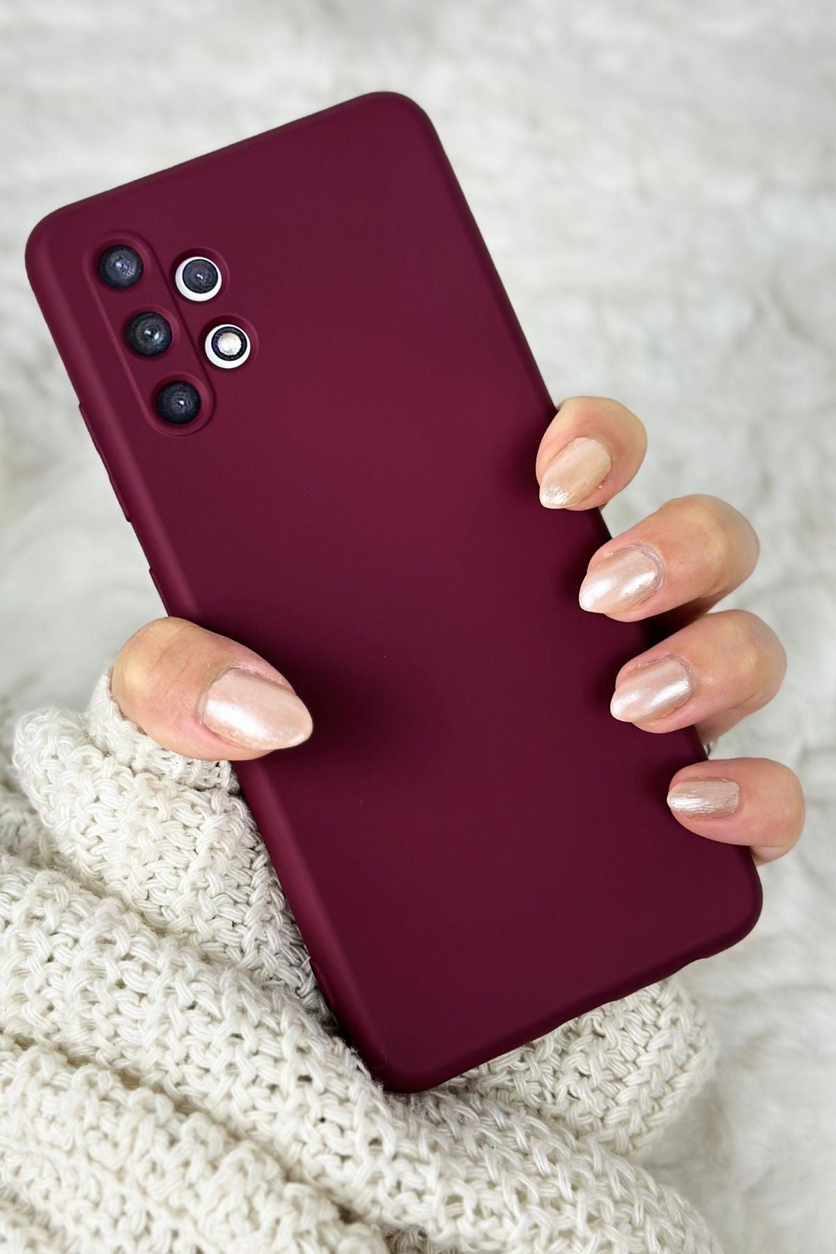 Samsung A32 4g Içi Kadife Lansman Silikon Mara Kılıf