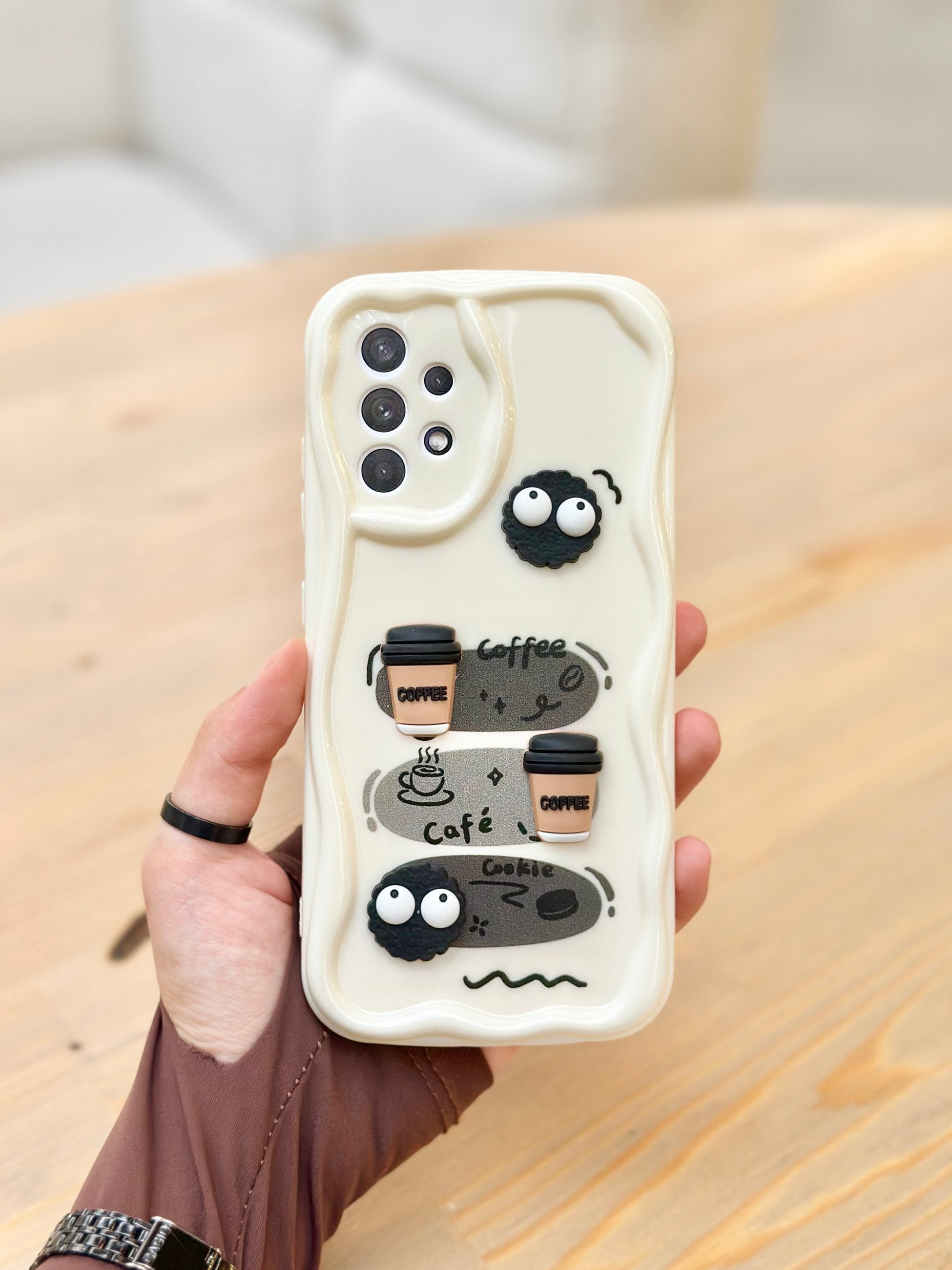 Samsung Galaxy A23 Kurabiye Desenli 3 Boyutlu Şirin Parlak Tasarım Cookie Kılıf