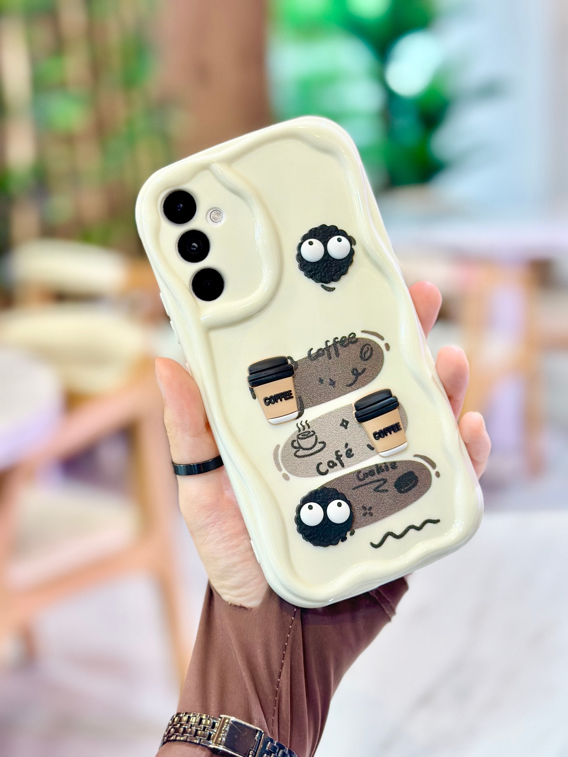 Samsung Galaxy A34 Kurabiye Desenli 3 Boyutlu Şirin Parlak Tasarım Cookie Kılıf