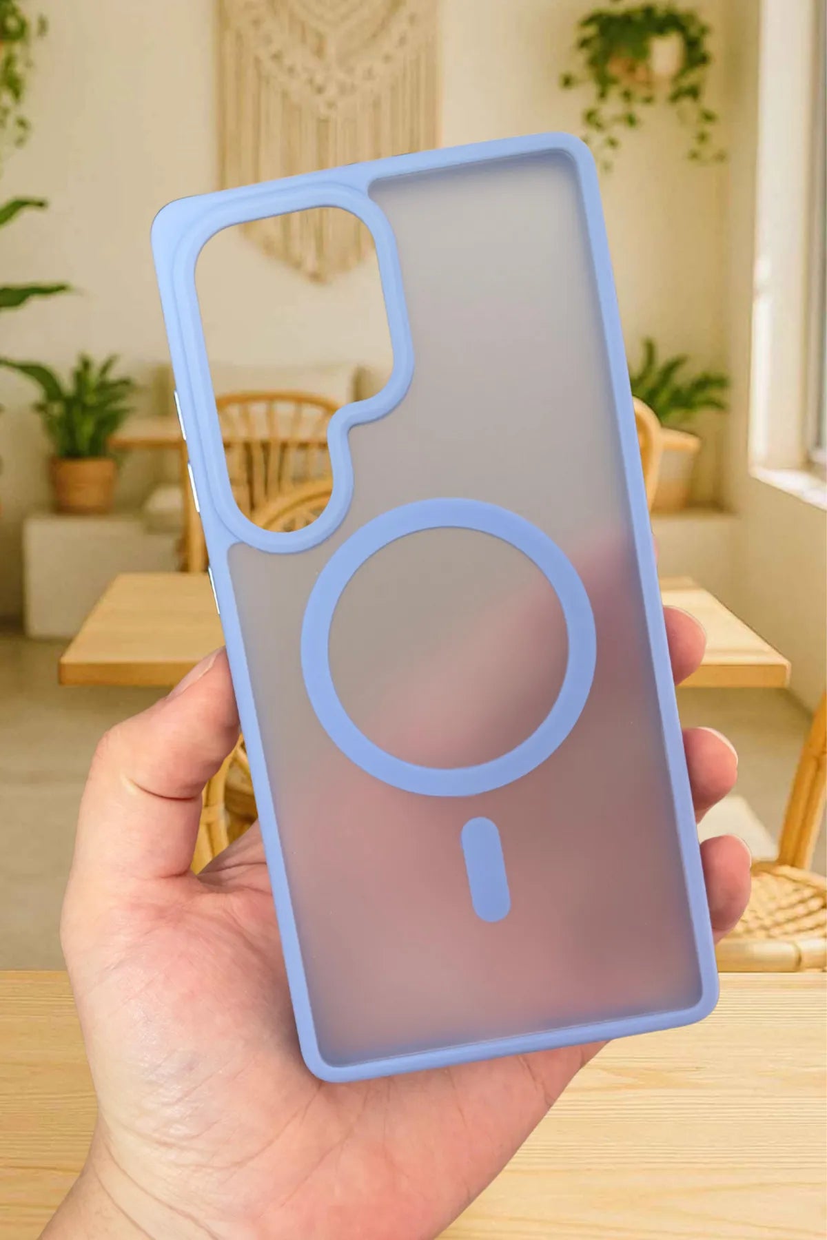 Samsung Galaxy S25 Ultra Magsafe Uyumlu Mat Kamera Korumalı Renkli Vio Kılıf