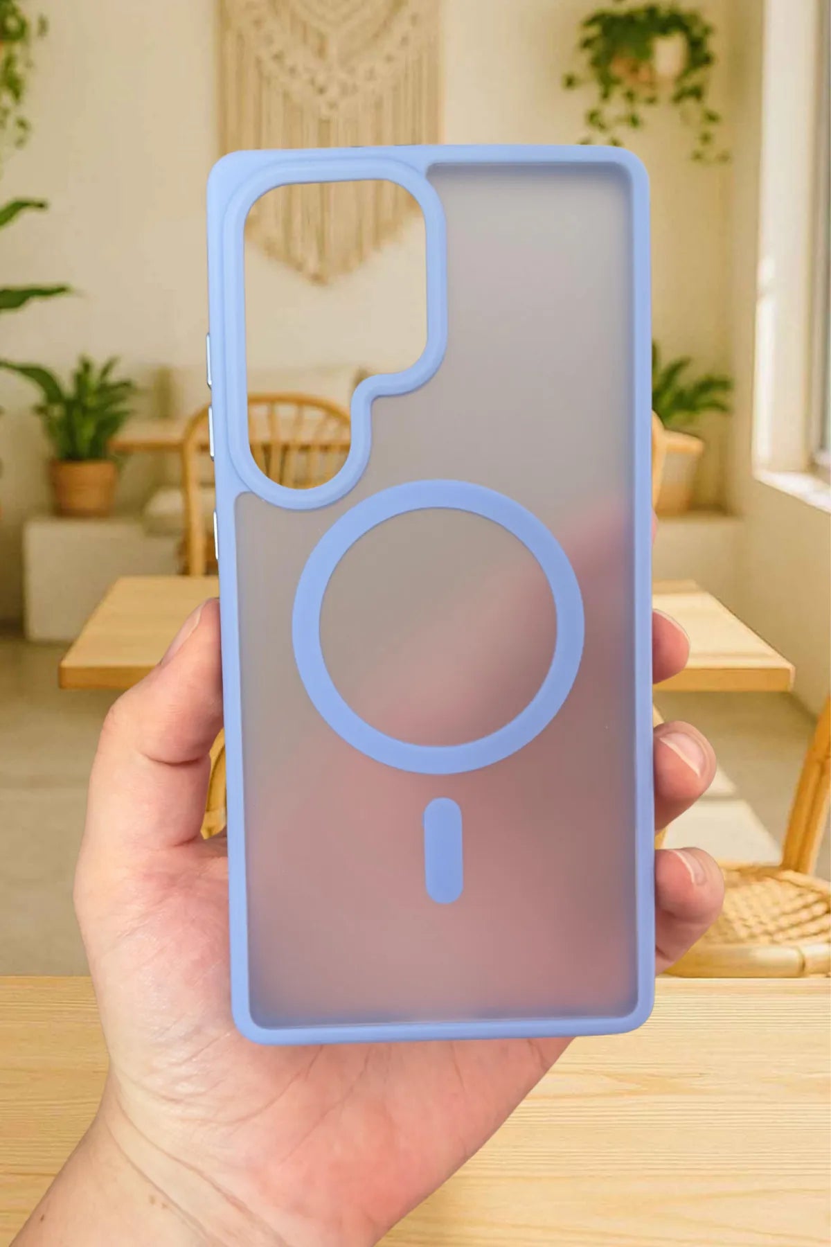 Samsung Galaxy S25 Ultra Magsafe Uyumlu Mat Kamera Korumalı Renkli Vio Kılıf