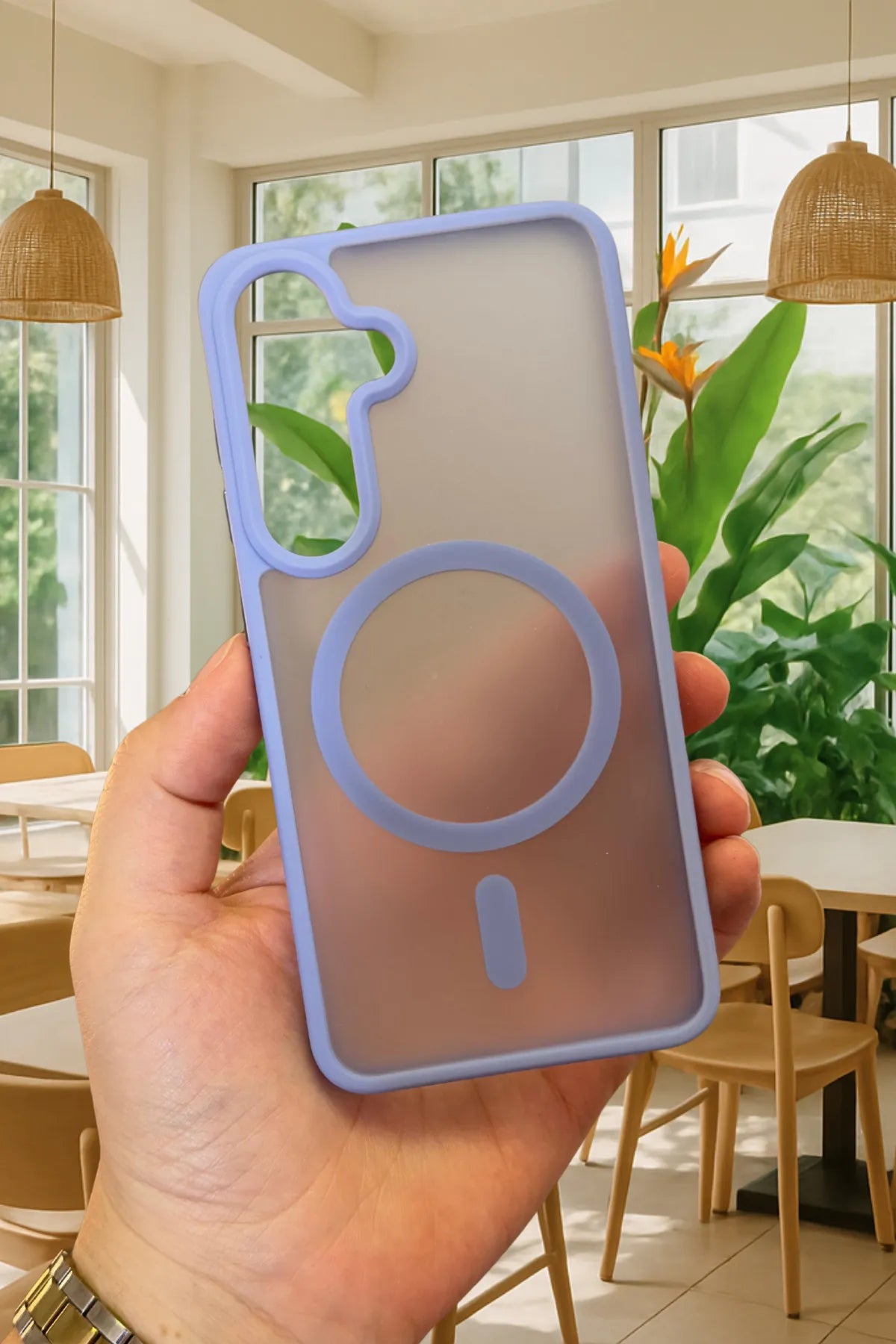 Samsung Galaxy S25 Plus Magsafe Uyumlu Mat Kamera Korumalı Renkli Vio Kılıf