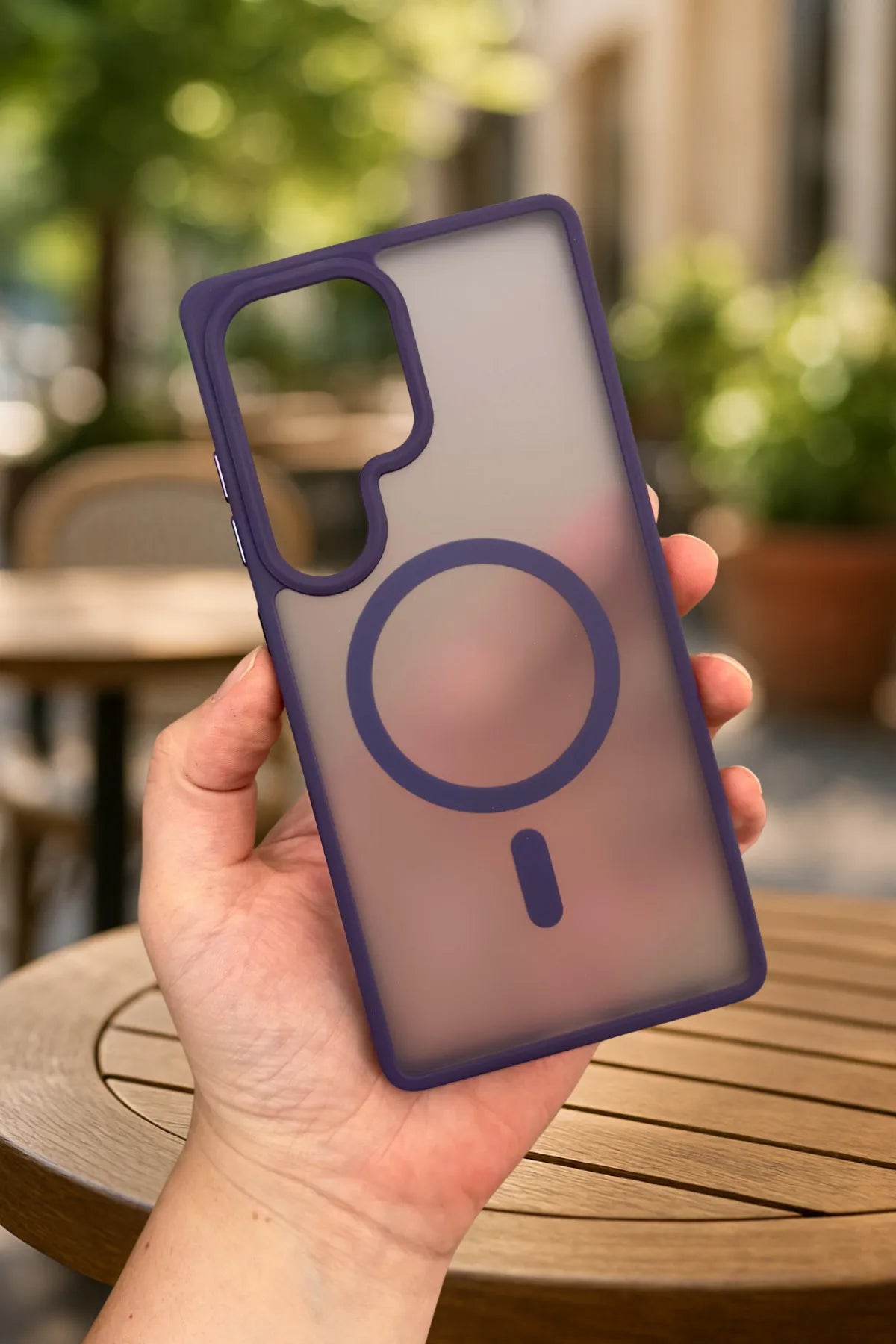 Samsung Galaxy S25 Ultra Magsafe Uyumlu Mat Kamera Korumalı Renkli Vio Kılıf