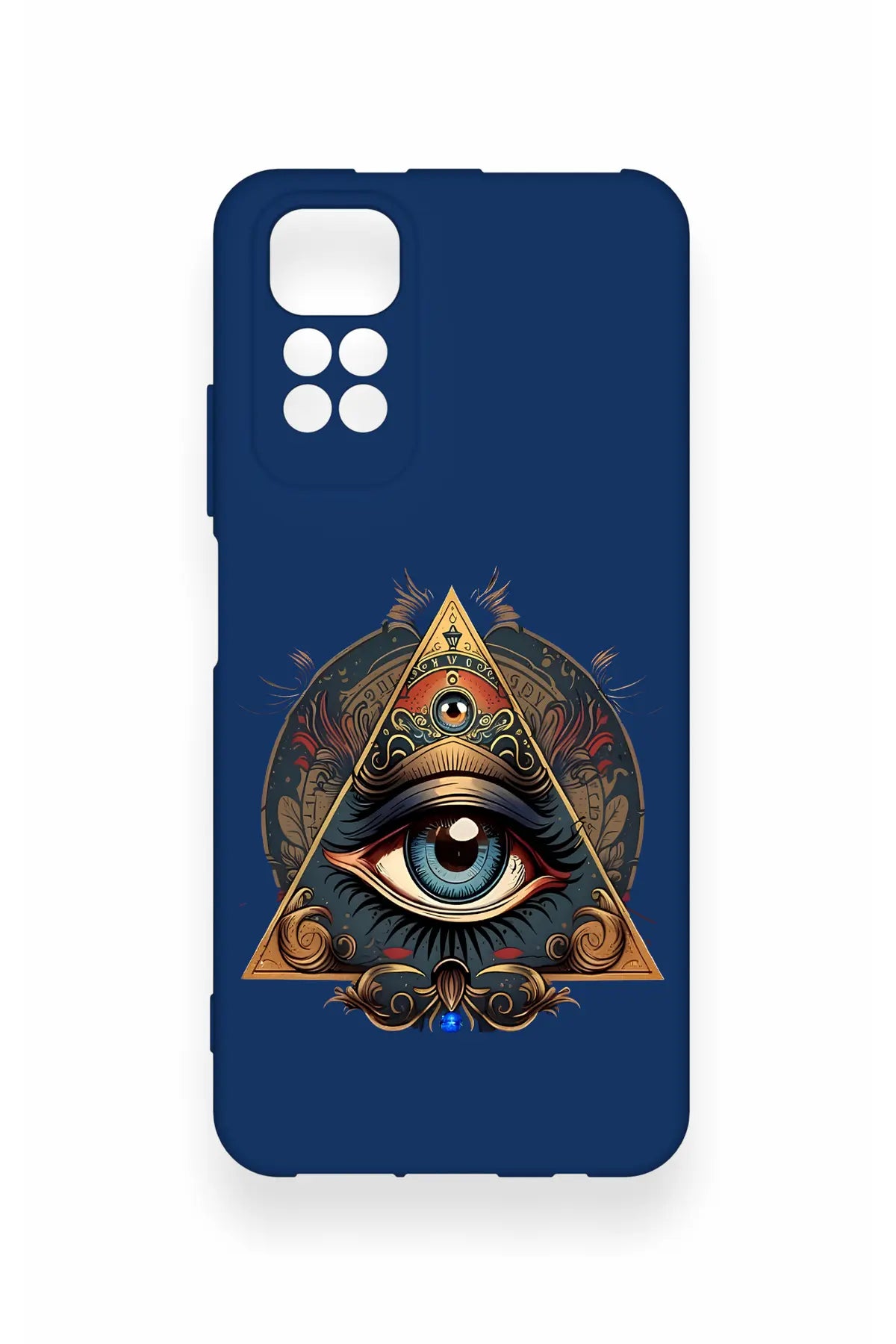 Redmi Note 11S Uyumlu Pyramid Eye Desenli Silikon Kılıf