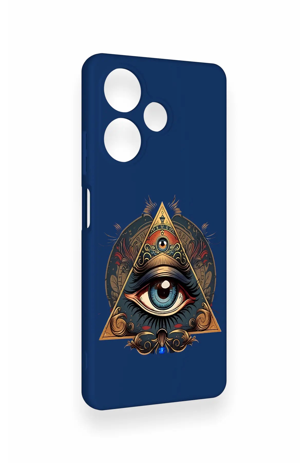 Infinix Hot 30 Uyumlu Pyramid Eye Desenli Silikon Kılıf