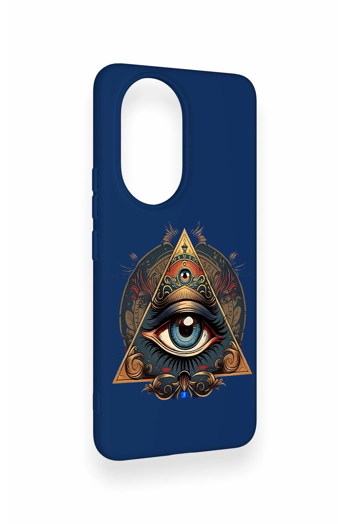 Honor 200 5G Uyumlu Pyramid Eye Desenli Silikon Kılıf