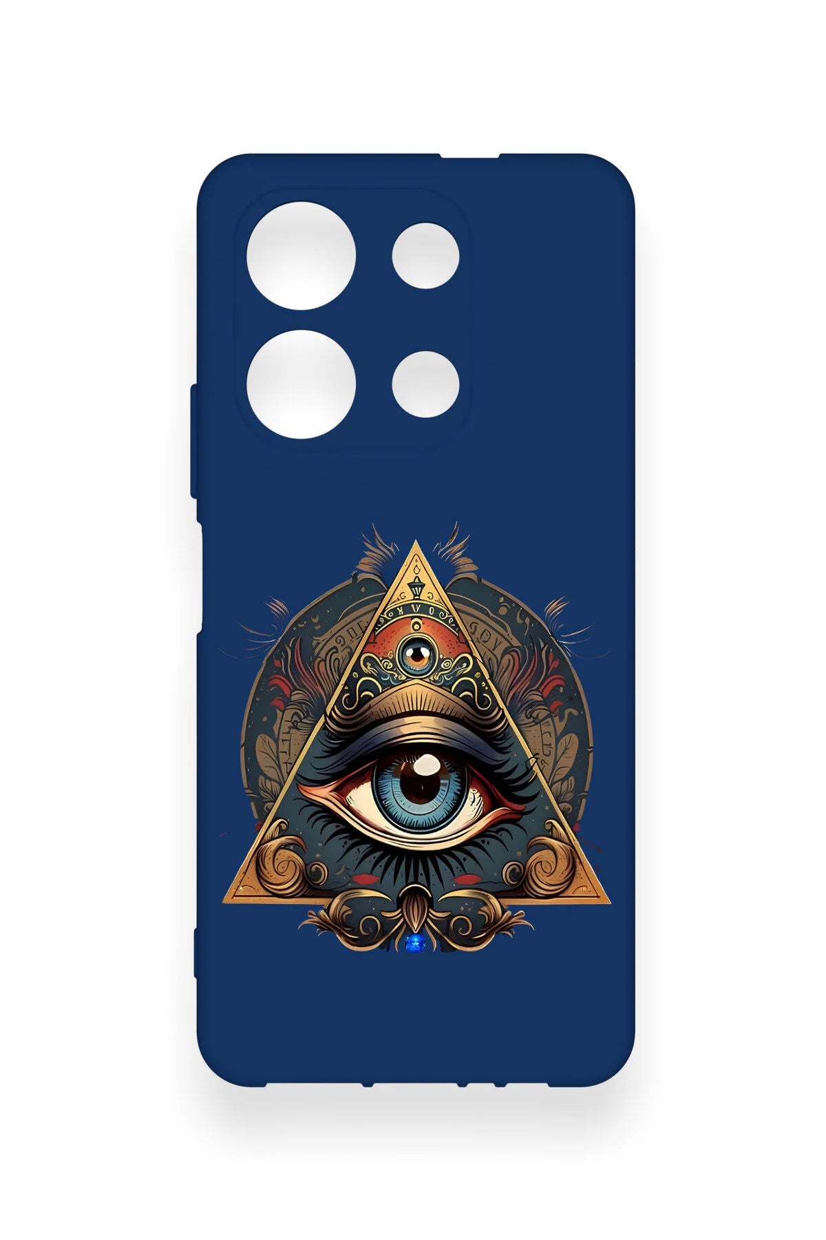 Infinix Note 30 Uyumlu Pyramid Eye Desenli Silikon Kılıf