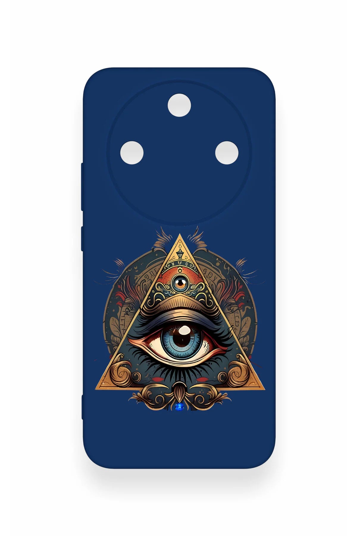 Honor Magic 8 Lite Uyumlu Pyramid Eye Desenli Silikon Kılıf