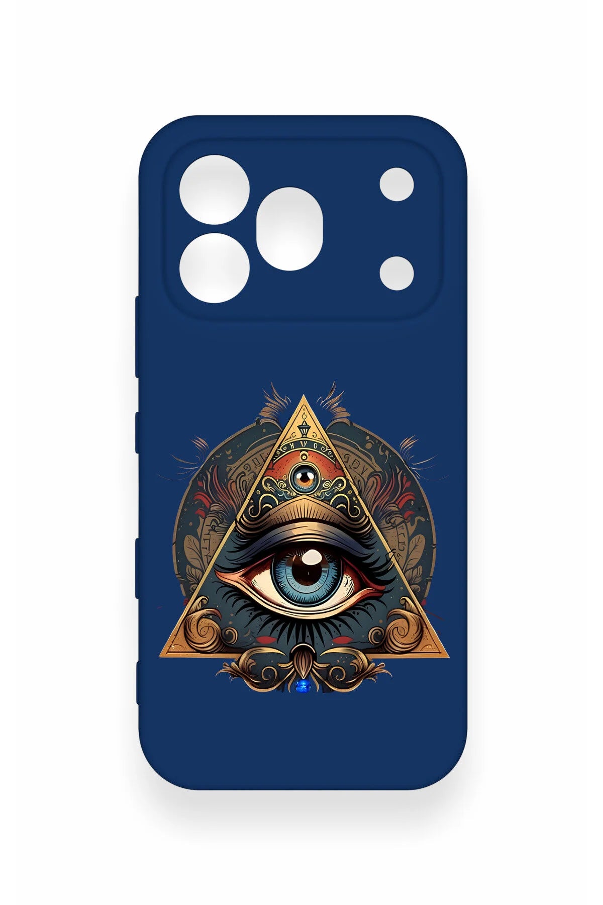 Honor 600 Pro Uyumlu Pyramid Eye Desenli Silikon Kılıf
