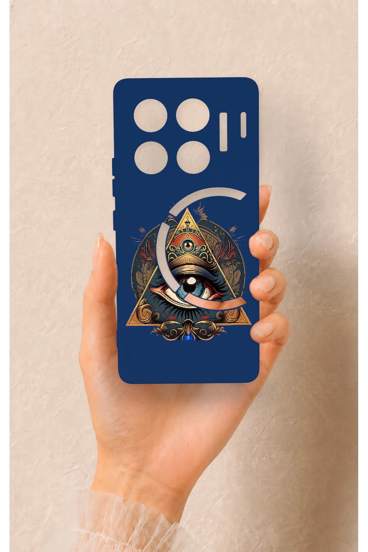 Infinix Gt 20 Pro Uyumlu Pyramid Eye Desenli Silikon Kılıf