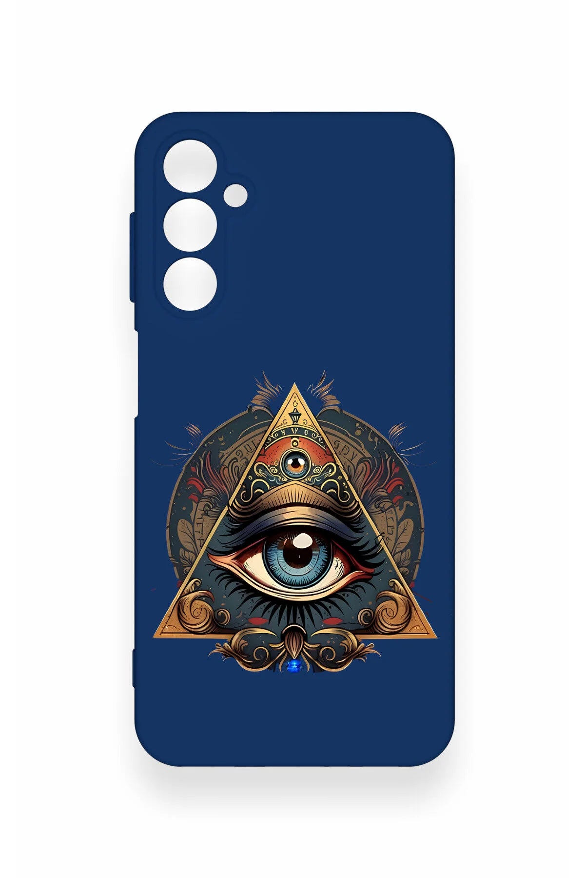 Samsung A24 Uyumlu Pyramid Eye Desenli Silikon Kılıf
