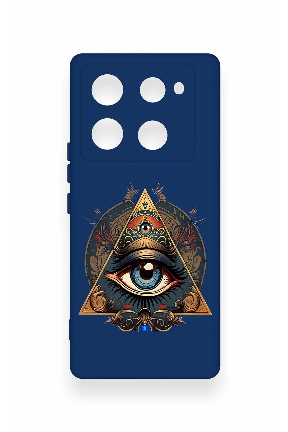 Infinix Note 40 Pro Uyumlu Pyramid Eye Desenli Silikon Kılıf