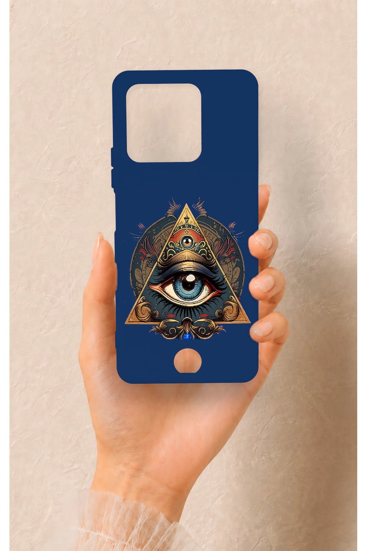 Reeder S71 Uyumlu Pyramid Eye Desenli Silikon Kılıf